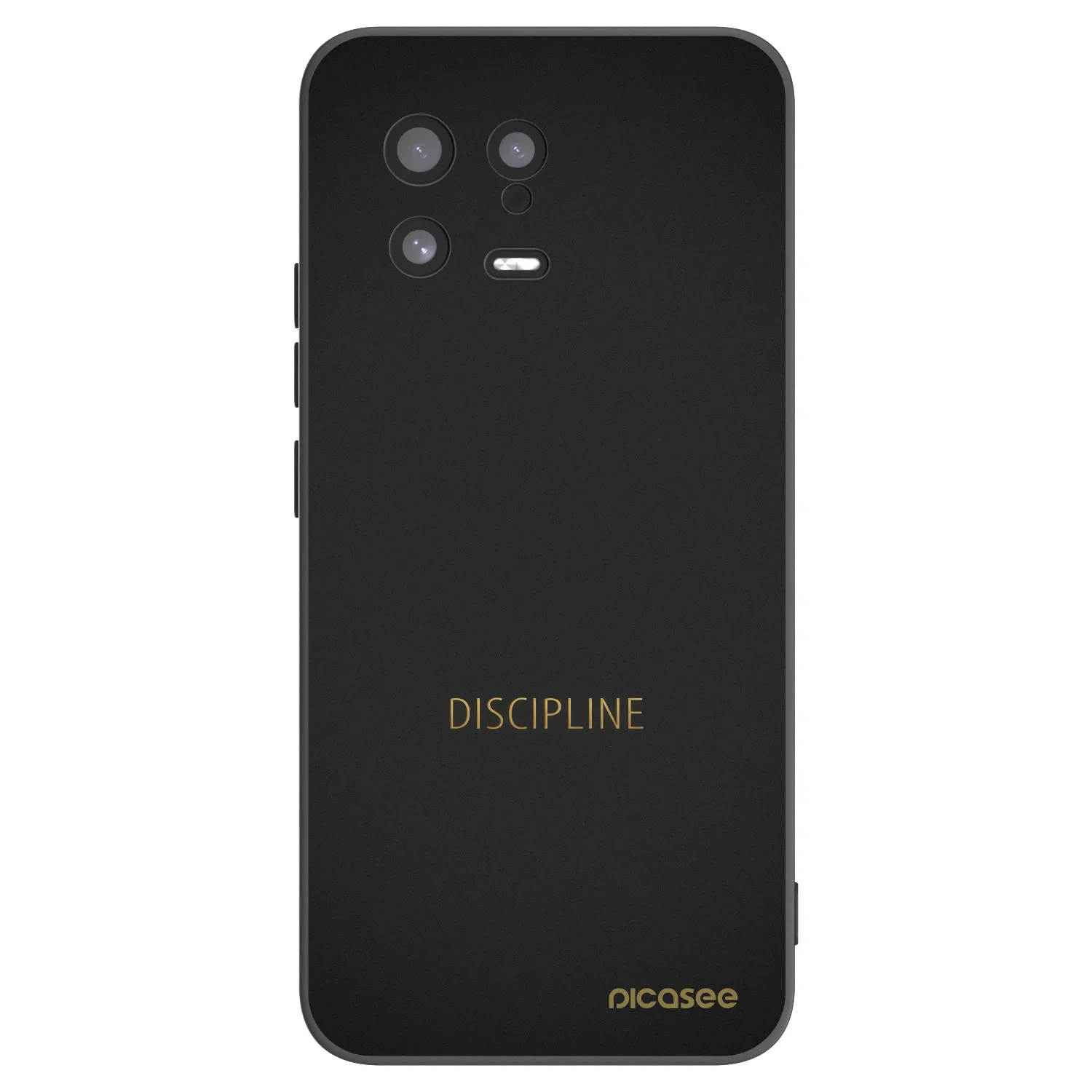 Picasee silikonowe czarne etui na Xiaomi 13 - Discipline