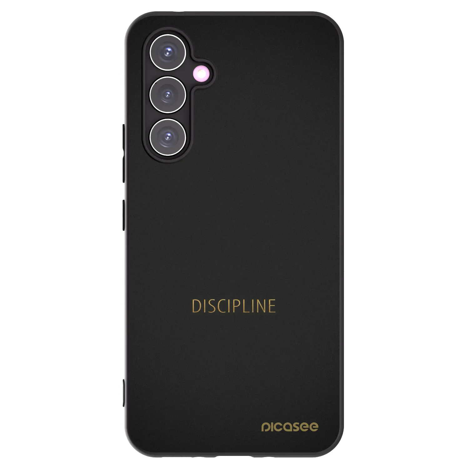 Picasee silikonowe czarne etui na Samsung Galaxy A54 5G A546B - Discipline