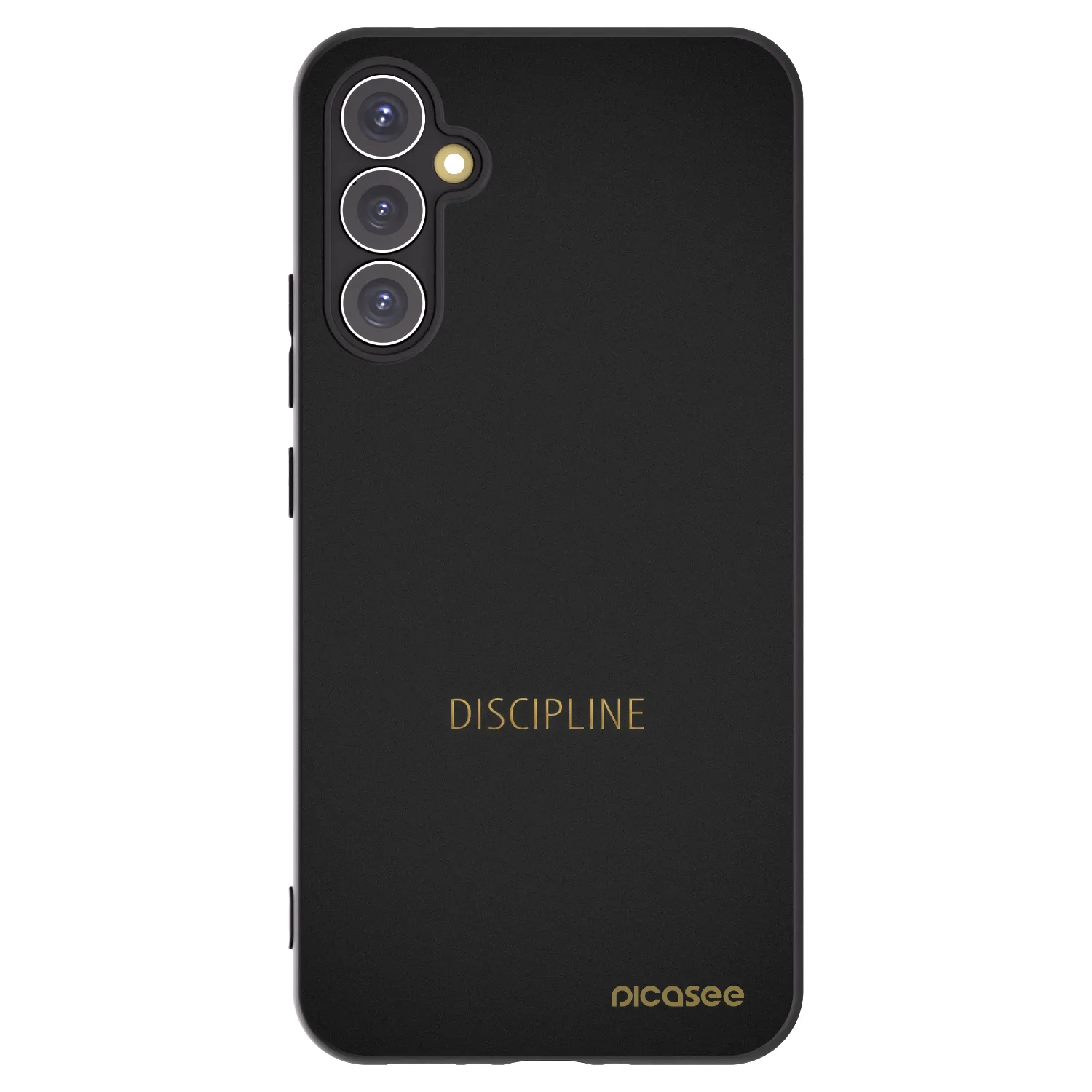 Picasee silikonowe czarne etui na Samsung Galaxy A34 5G A346B - Discipline