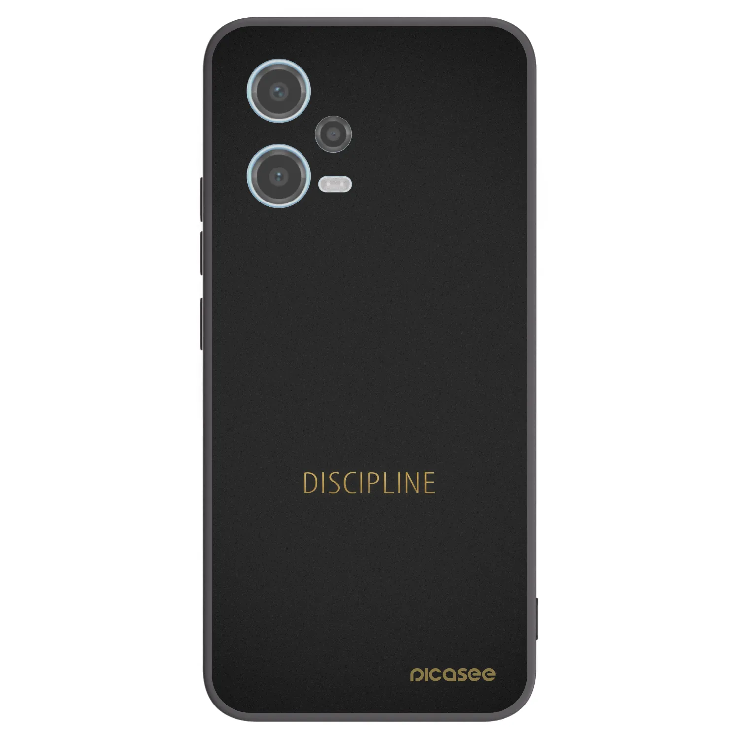 Picasee silikonowe czarne etui na Xiaomi Redmi Note 12 5G - Discipline