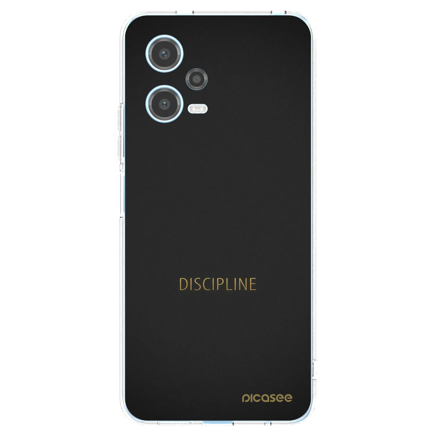 Picasee silikonowe przeźroczyste etui na Xiaomi Redmi Note 12 5G - Discipline