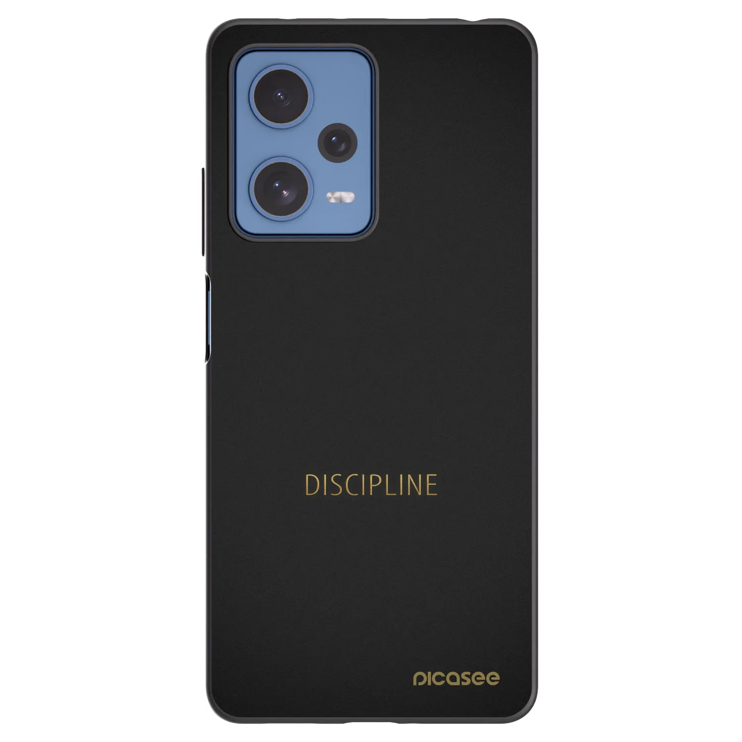 Picasee silikonowe czarne etui na Xiaomi Redmi Note 12 Pro 5G - Discipline
