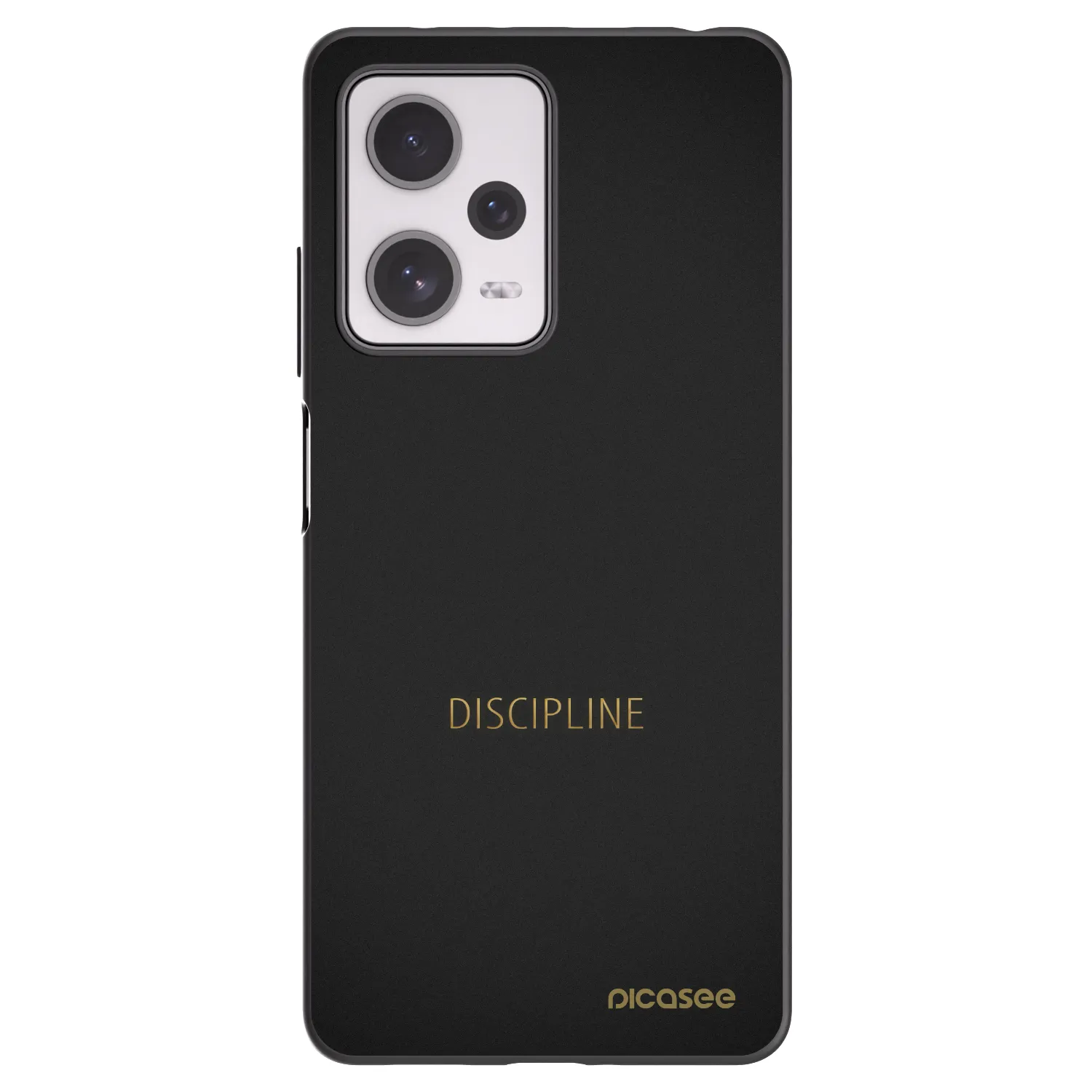 Picasee silikonowe czarne etui na Xiaomi Redmi Note 12 Pro+ 5G - Discipline