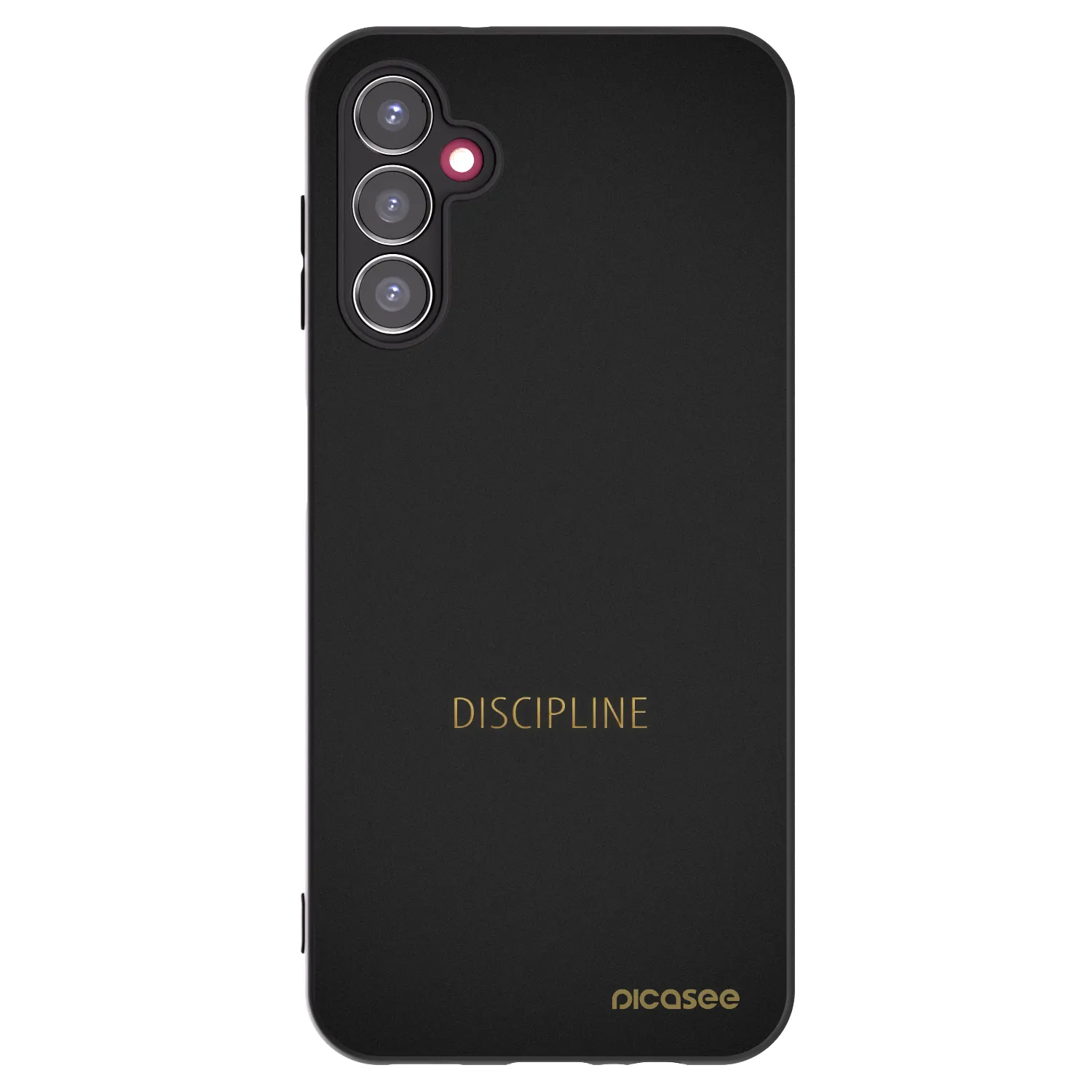 Picasee silikonowe czarne etui na Samsung Galaxy A14 4G A145R - Discipline