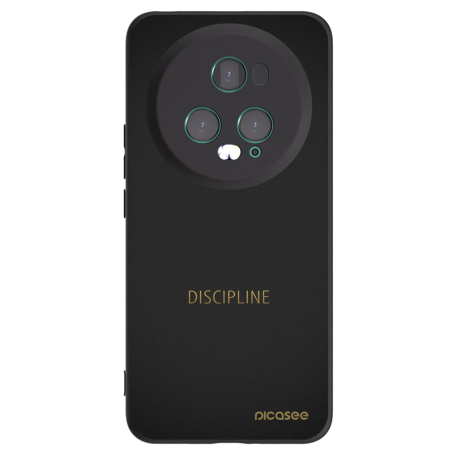 Picasee silikonowe czarne etui na Honor Magic5 Pro - Discipline