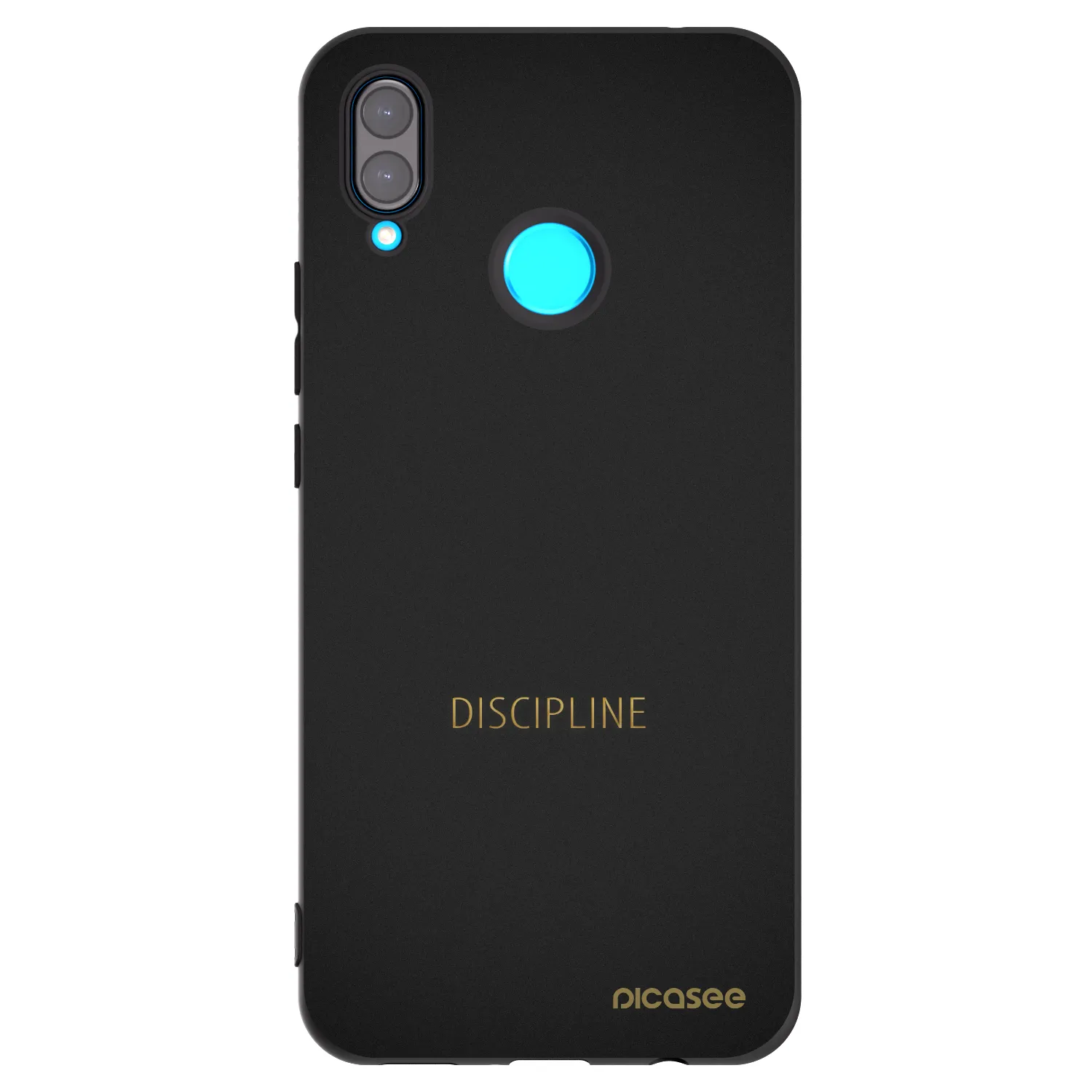 Picasee silikonowe czarne etui na Huawei Nova 3 - Discipline