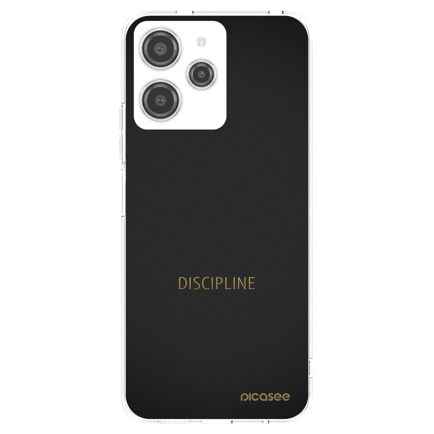 Picasee silikonowe przeźroczyste etui na Xiaomi Redmi 12 4G - Discipline