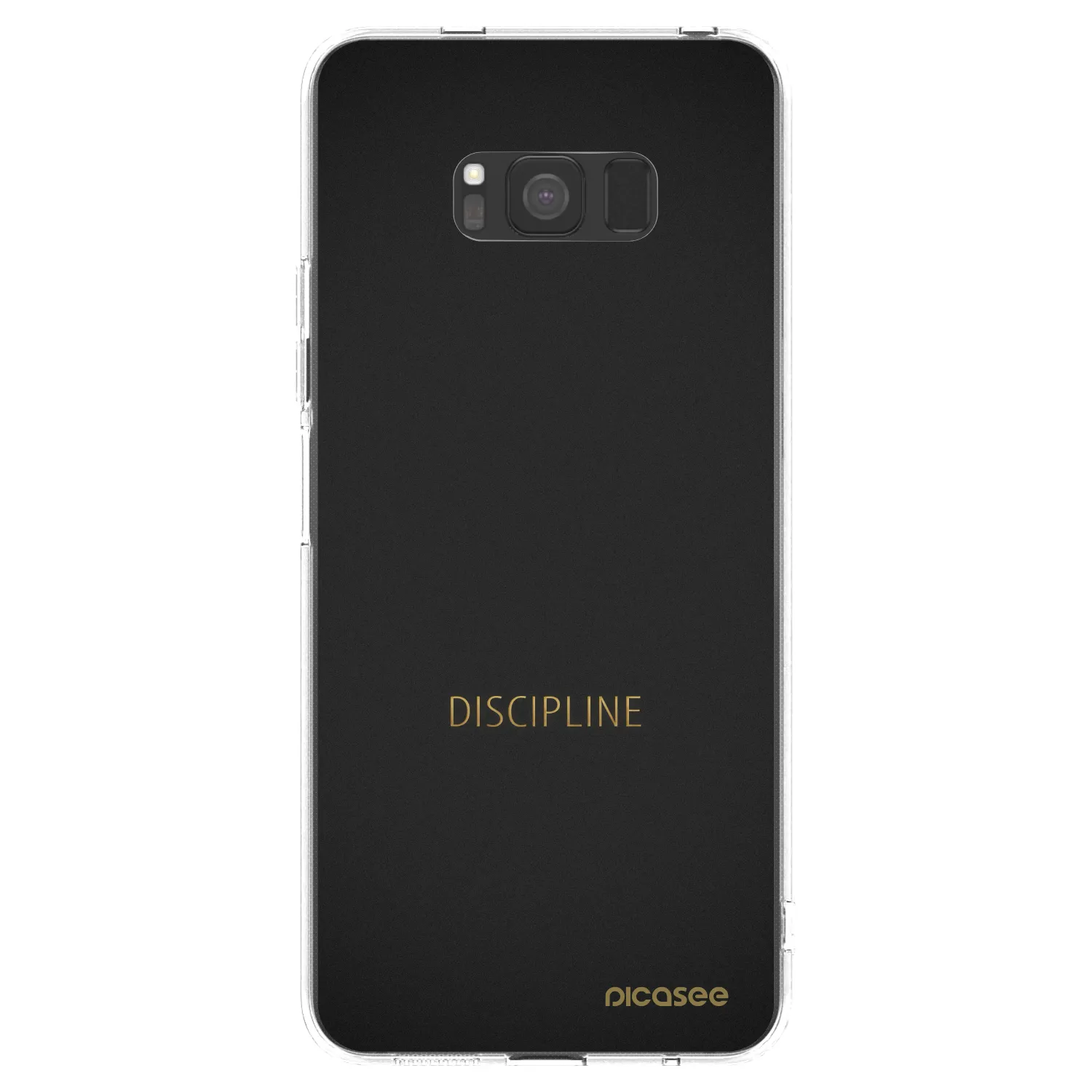 Picasee silikonowe przeźroczyste etui na Samsung Galaxy S8 G950F - Discipline