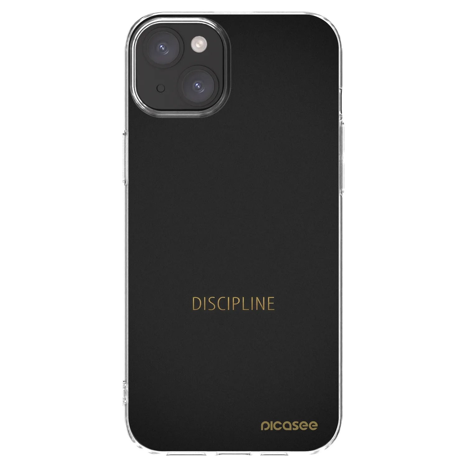Picasee silikonowe przeźroczyste etui na Apple iPhone 15 Plus - Discipline