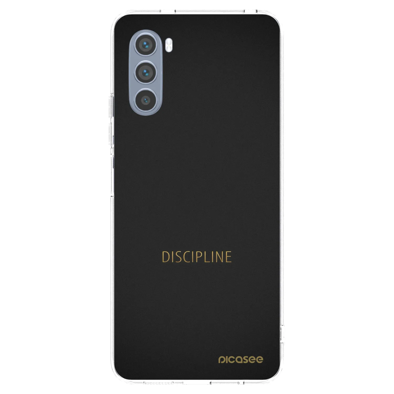 Picasee silikonowe przeźroczyste etui na Motorola Moto G62 - Discipline