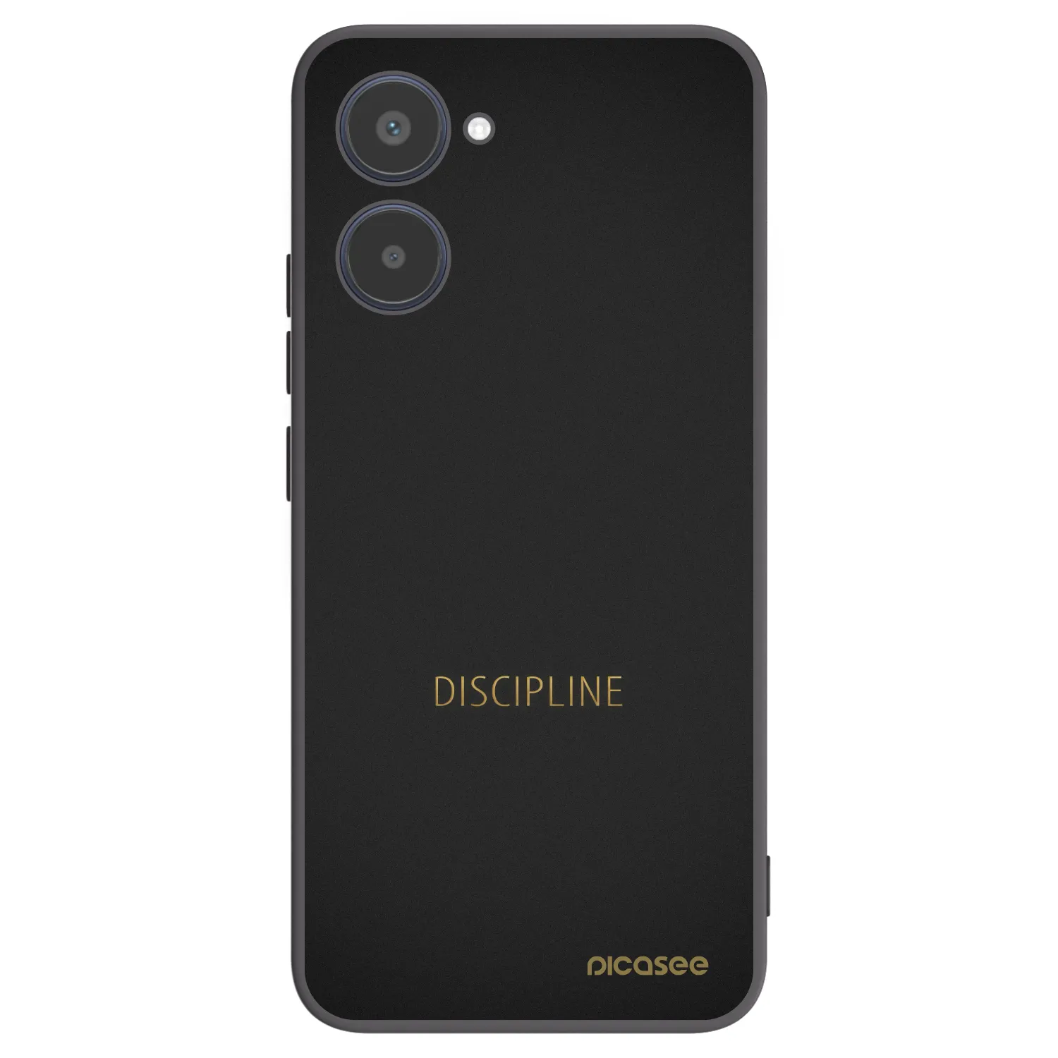 Picasee silikonowe czarne etui na Realme 10 4G - Discipline