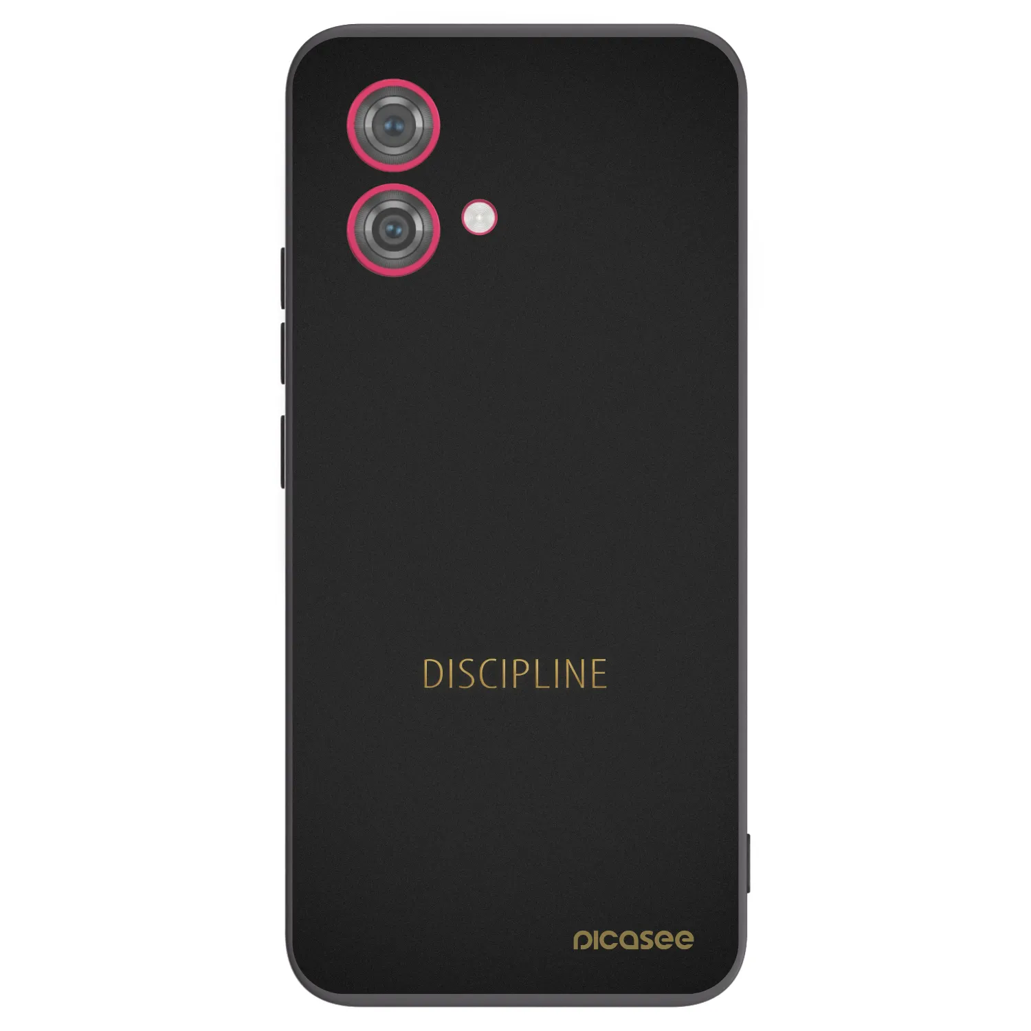 Picasee silikonowe czarne etui na Motorola Moto G84 5G - Discipline