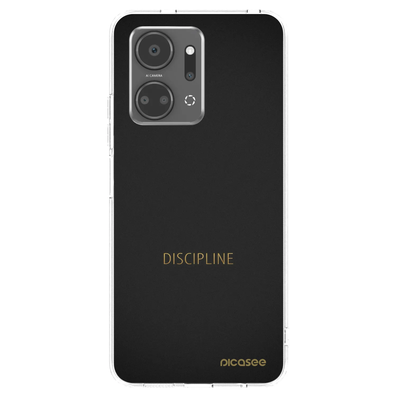 Picasee silikonowe przeźroczyste etui na Honor X7a - Discipline