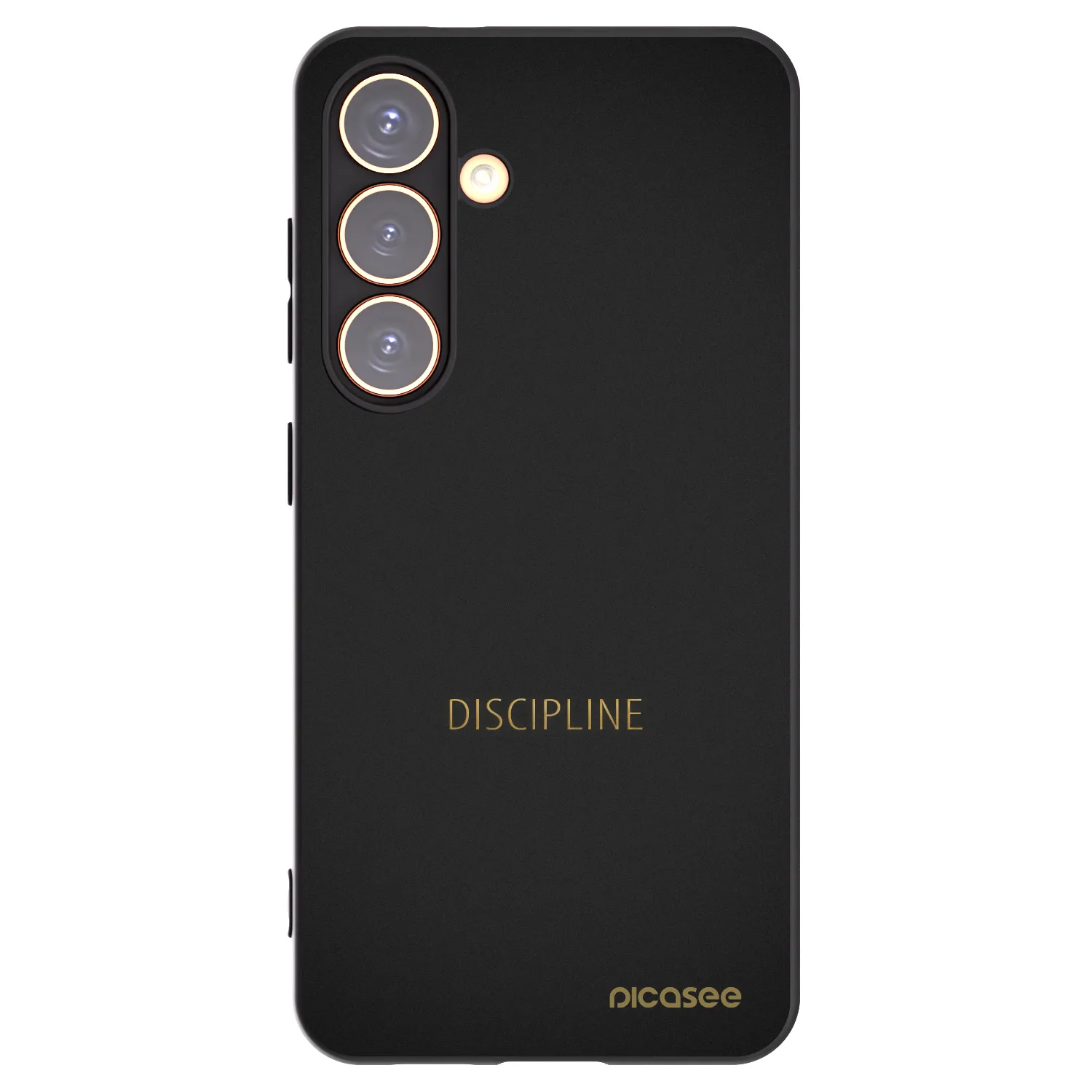 Picasee silikonowe czarne etui na Samsung Galaxy S24 S921B 5G - Discipline