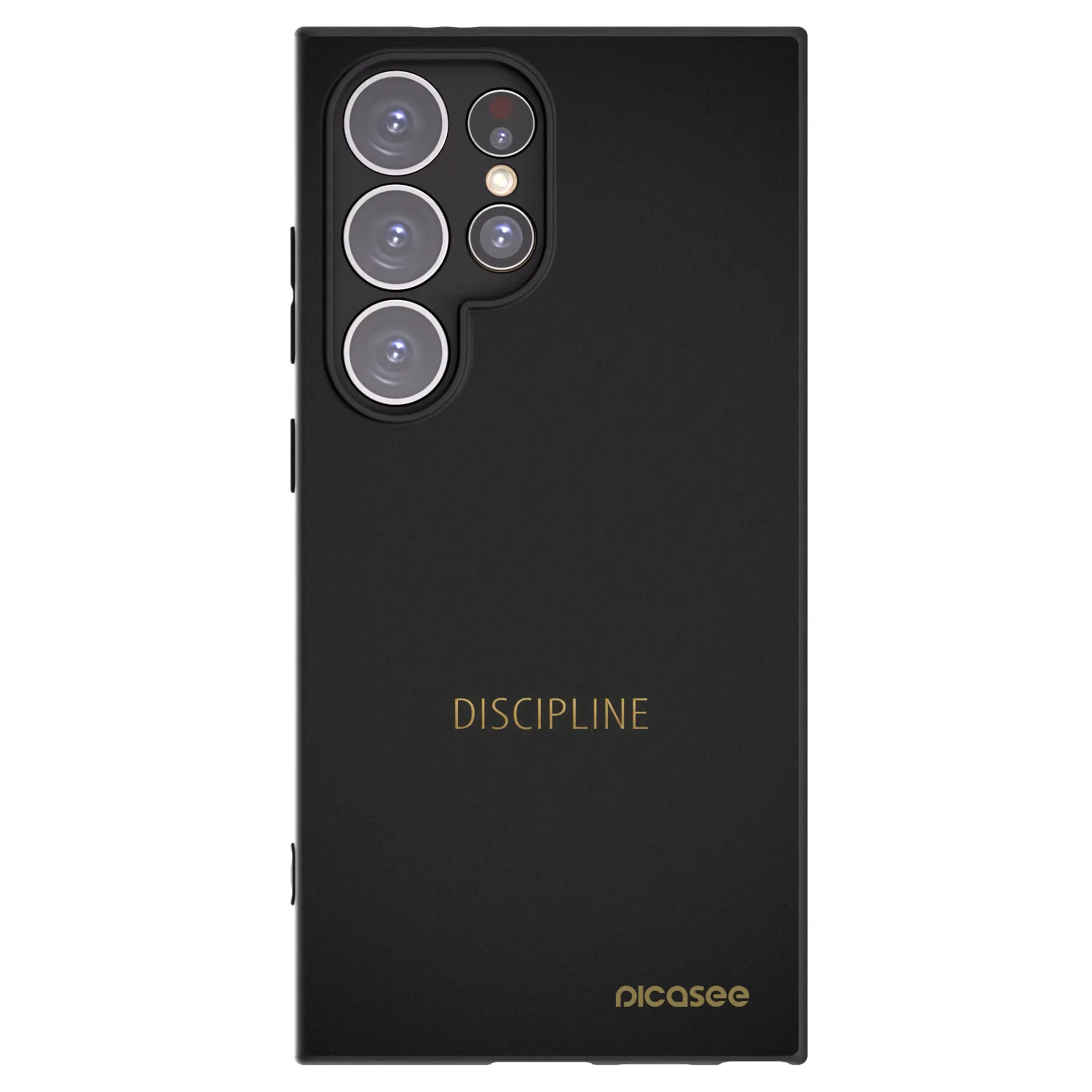 Picasee silikonowe czarne etui na Samsung Galaxy S24 Ultra S928B 5G - Discipline