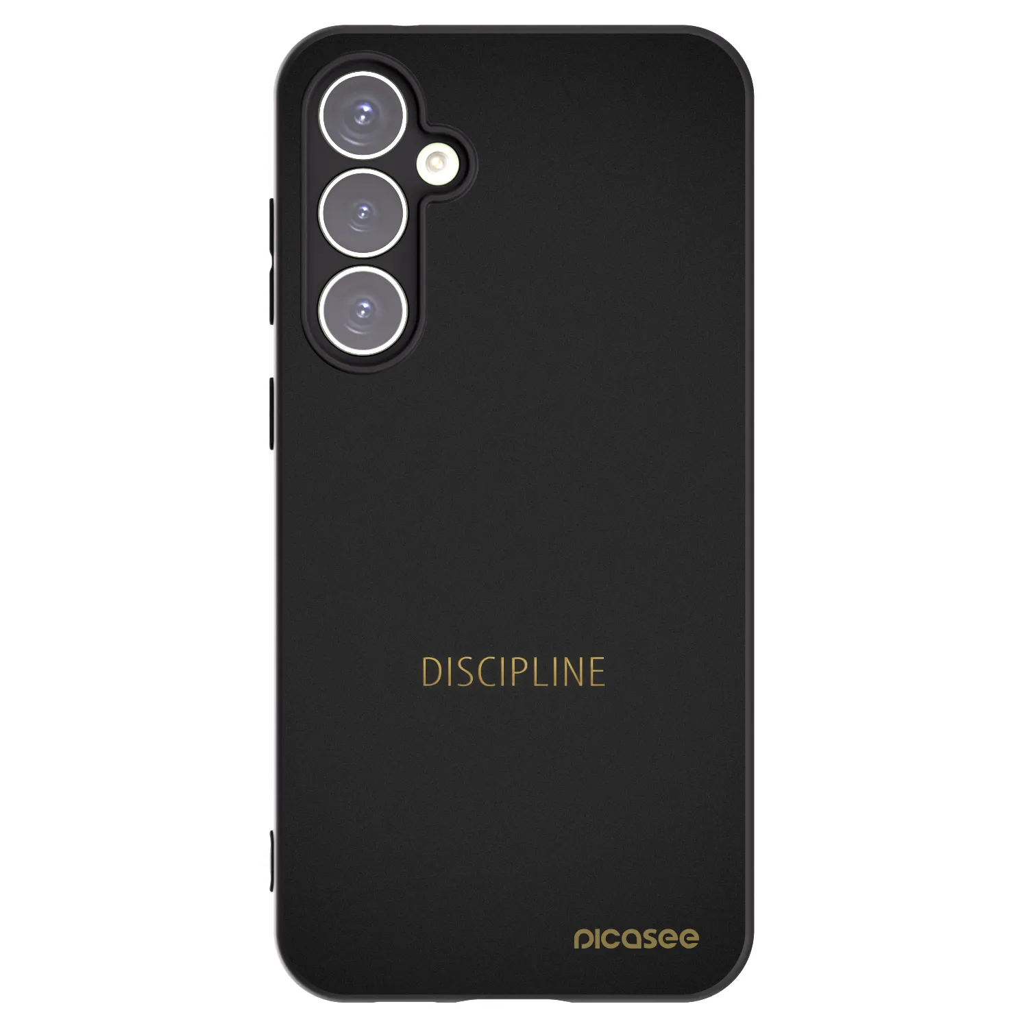 Picasee silikonowe czarne etui na Samsung Galaxy S23 FE S711B - Discipline