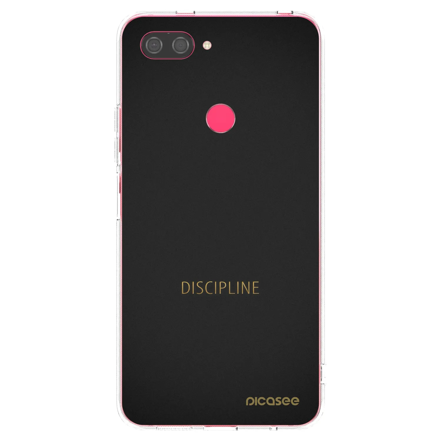 Picasee silikonowe przeźroczyste etui na Xiaomi Mi 8 Lite - Discipline