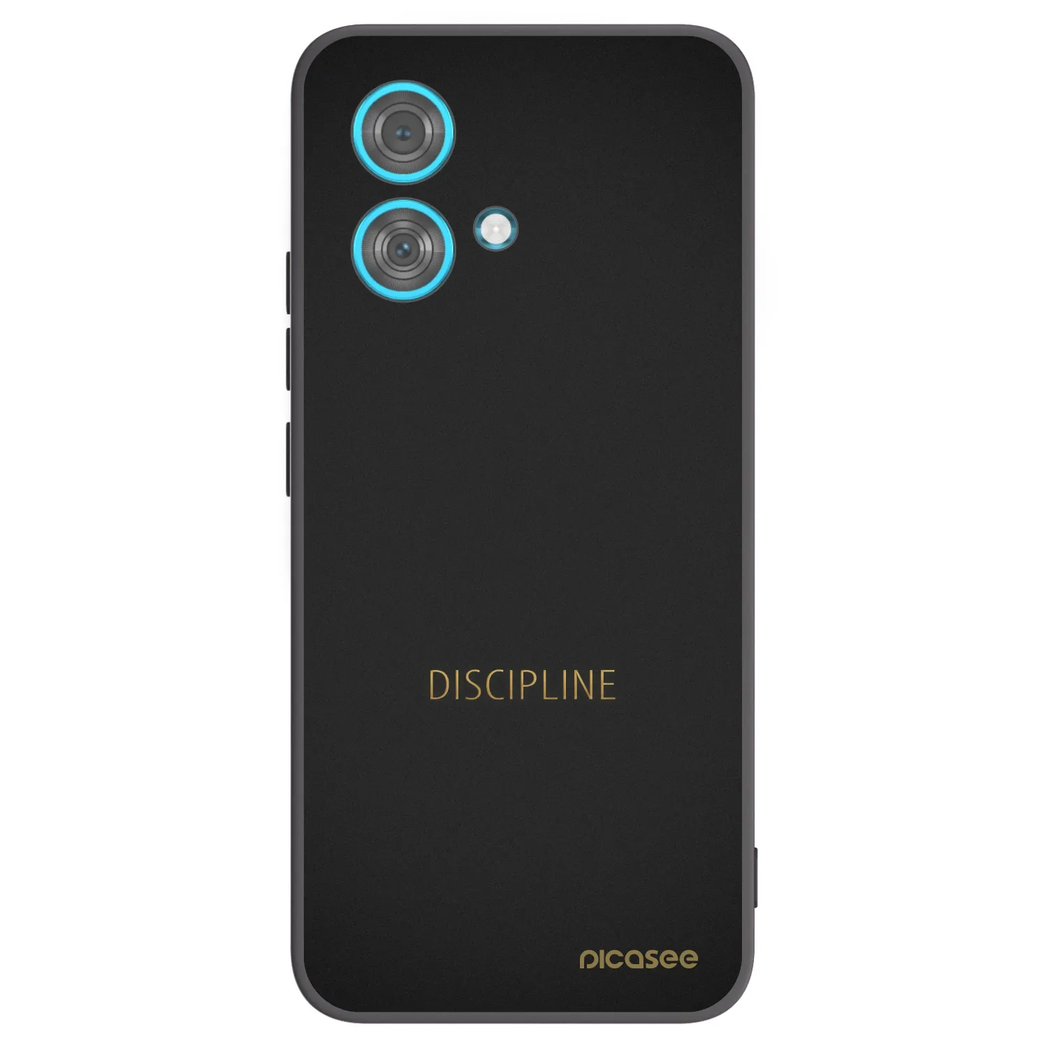 Picasee silikonowe czarne etui na Motorola Edge 40 Neo - Discipline