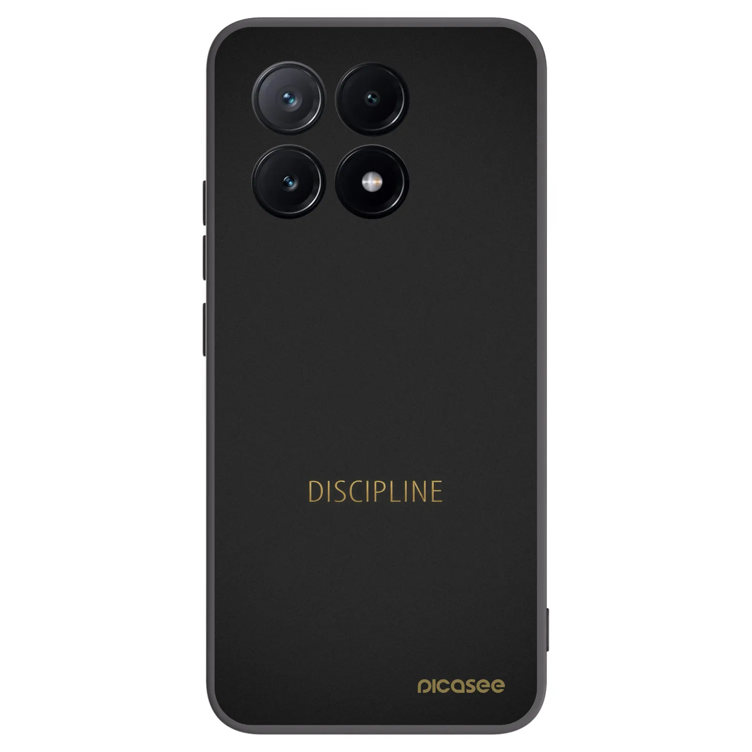 Picasee silikonowe czarne etui na Xiaomi Poco X6 Pro - Discipline