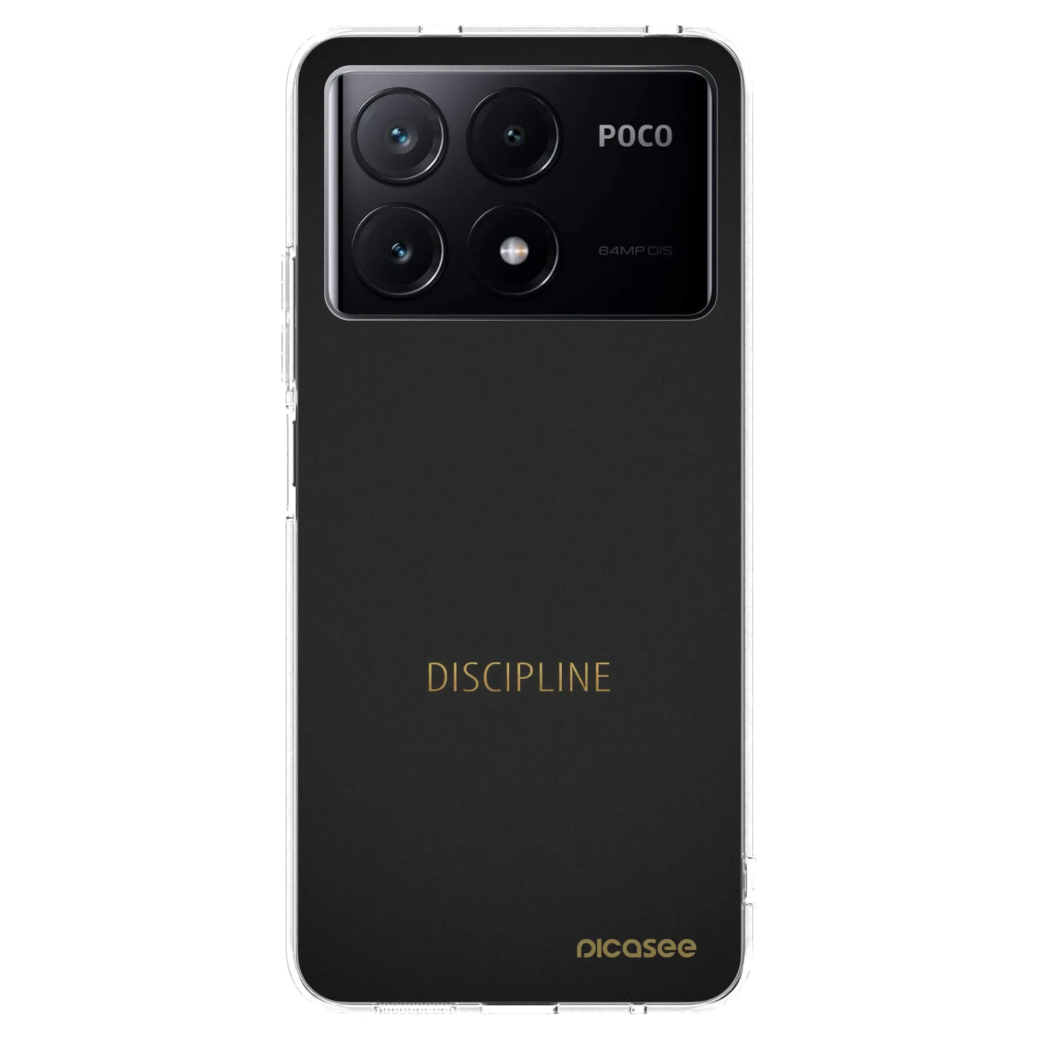 Picasee silikonowe przeźroczyste etui na Xiaomi Poco X6 Pro - Discipline