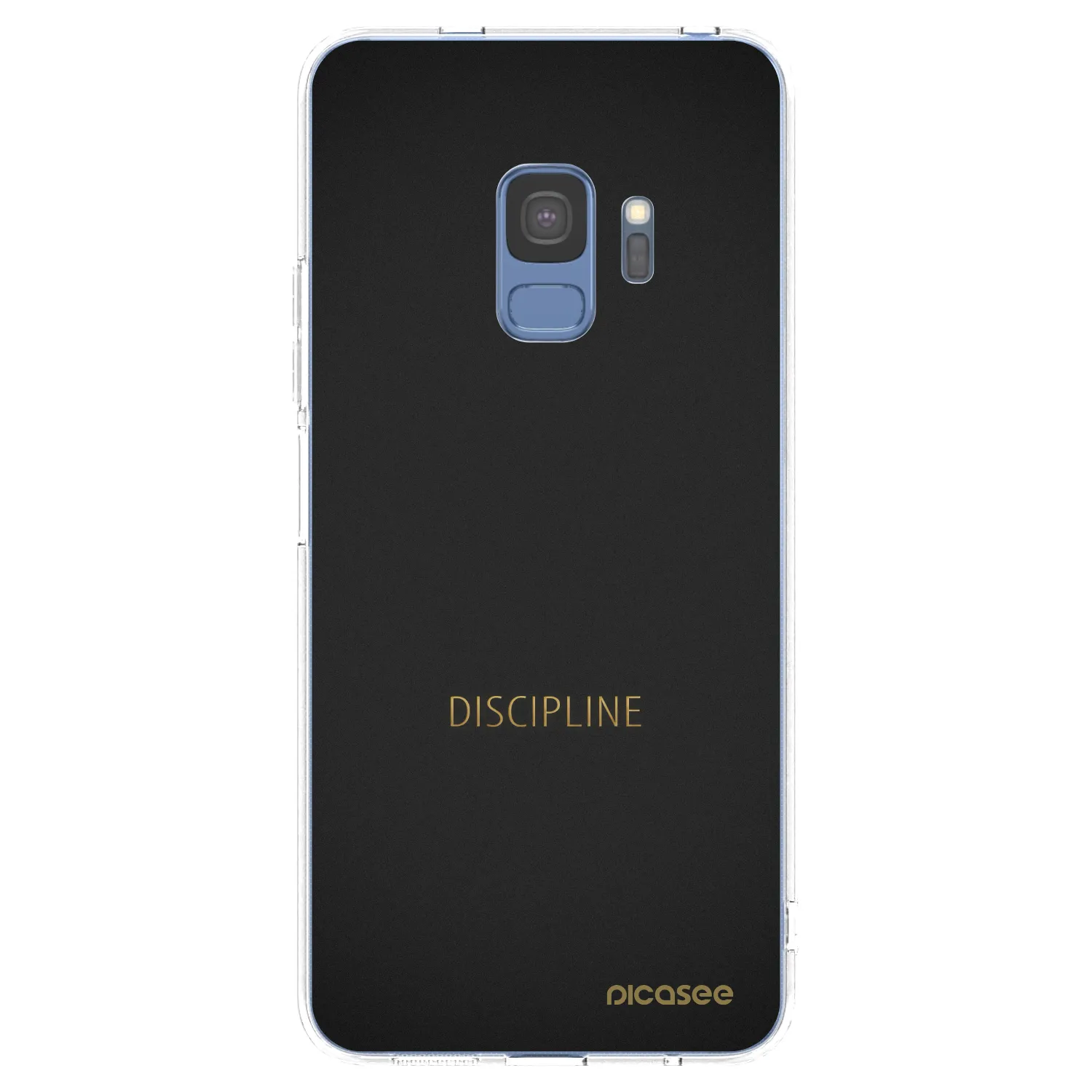Picasee silikonowe przeźroczyste etui na Samsung Galaxy S9 G960F - Discipline
