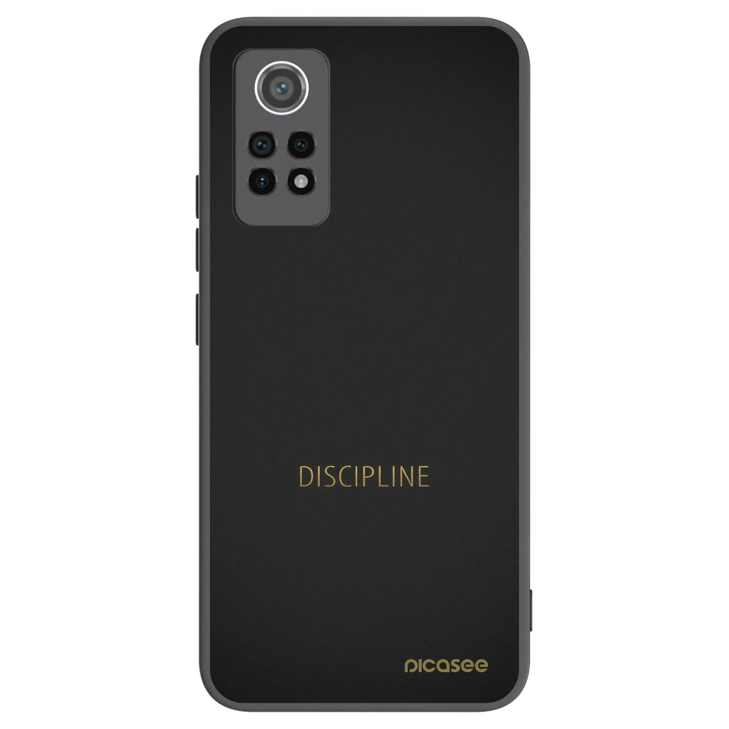 Picasee silikonowe czarne etui na Xiaomi Redmi Note 12 Pro 4G - Discipline
