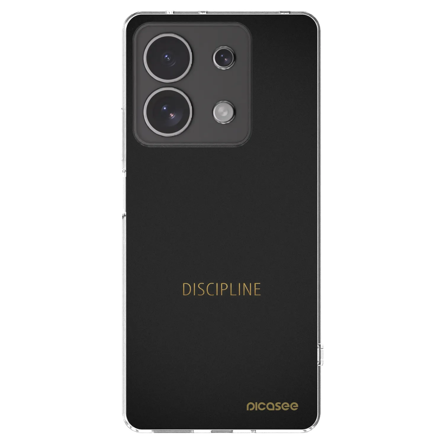 Picasee silikonowe przeźroczyste etui na Xiaomi Redmi Note 13 4G - Discipline