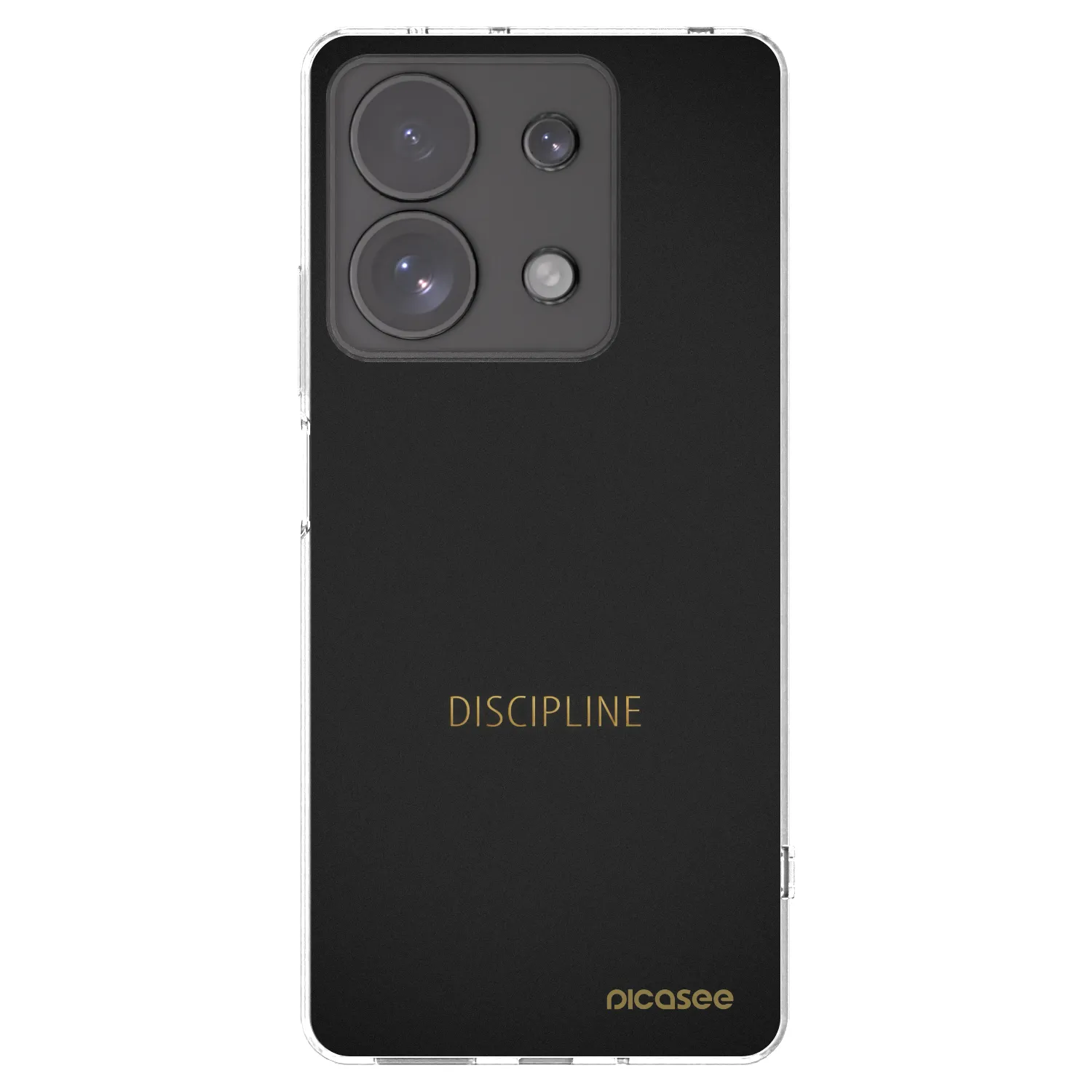 Picasee silikonowe przeźroczyste etui na Xiaomi Redmi Note 13 Pro 4G - Discipline