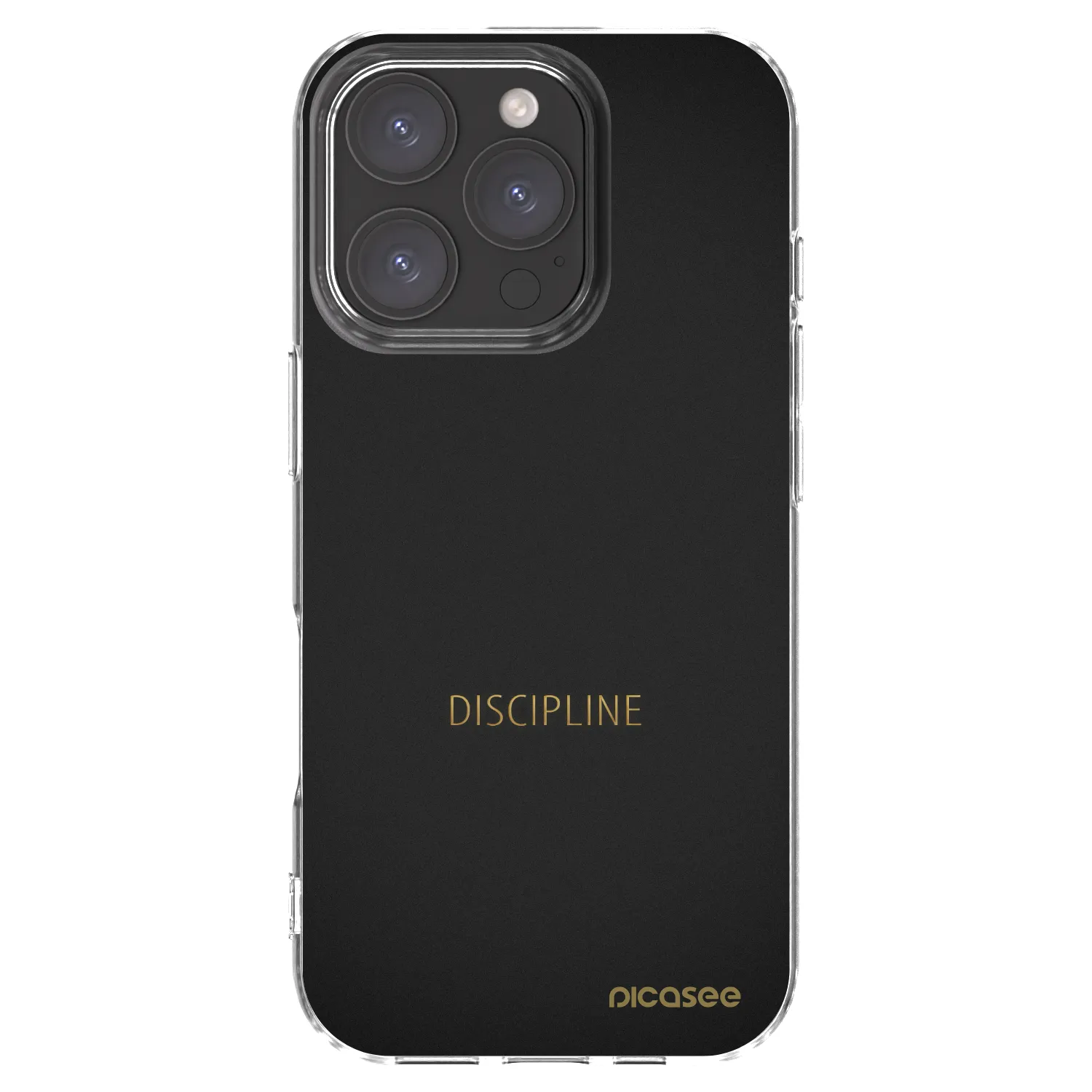 Picasee silikonowe przeźroczyste etui na Apple iPhone 16 Pro - Discipline