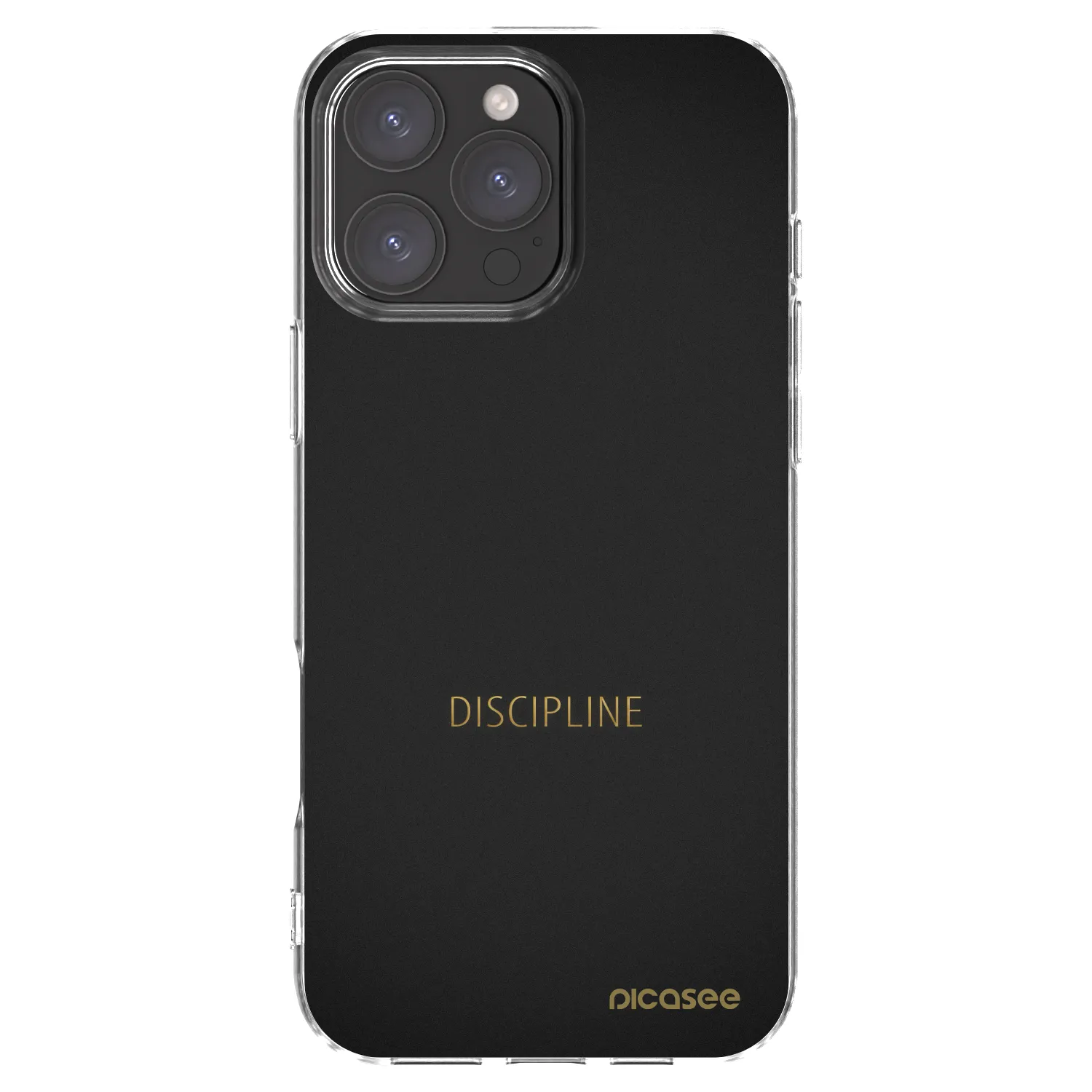 Picasee silikonowe przeźroczyste etui na Apple iPhone 16 Pro Max - Discipline