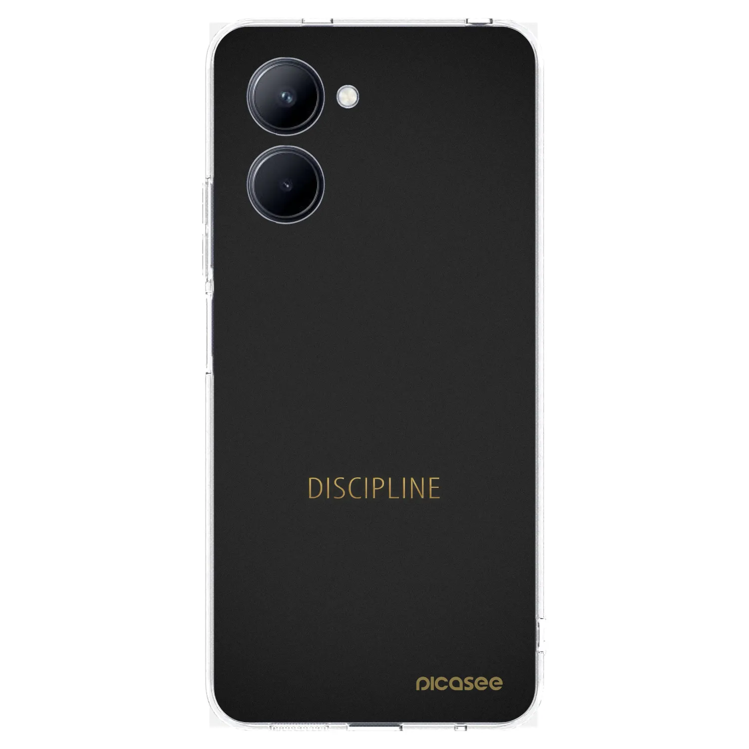 Picasee silikonowe przeźroczyste etui na Realme C33 (2023) - Discipline