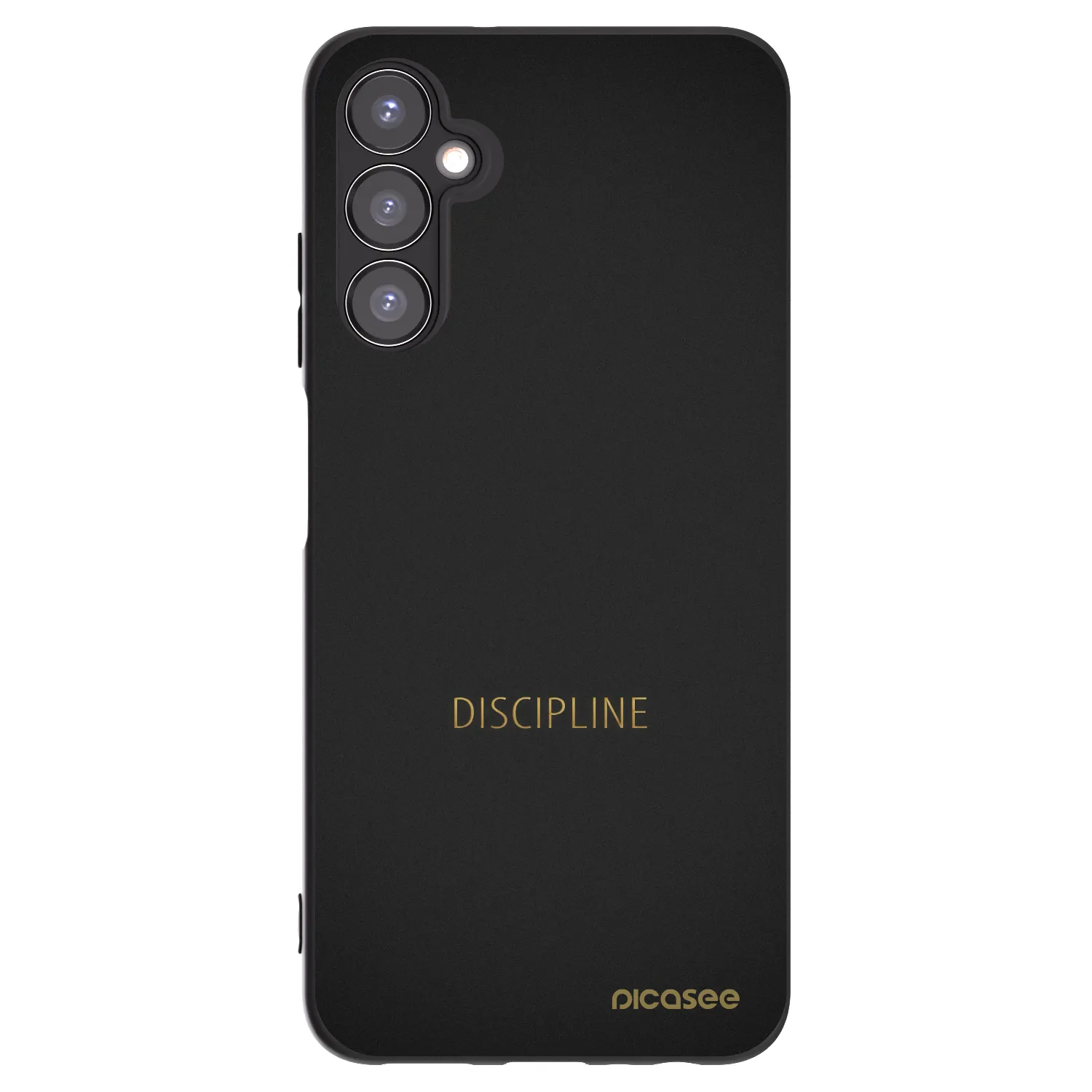 Picasee silikonowe czarne etui na Samsung Galaxy A05s A057G - Discipline