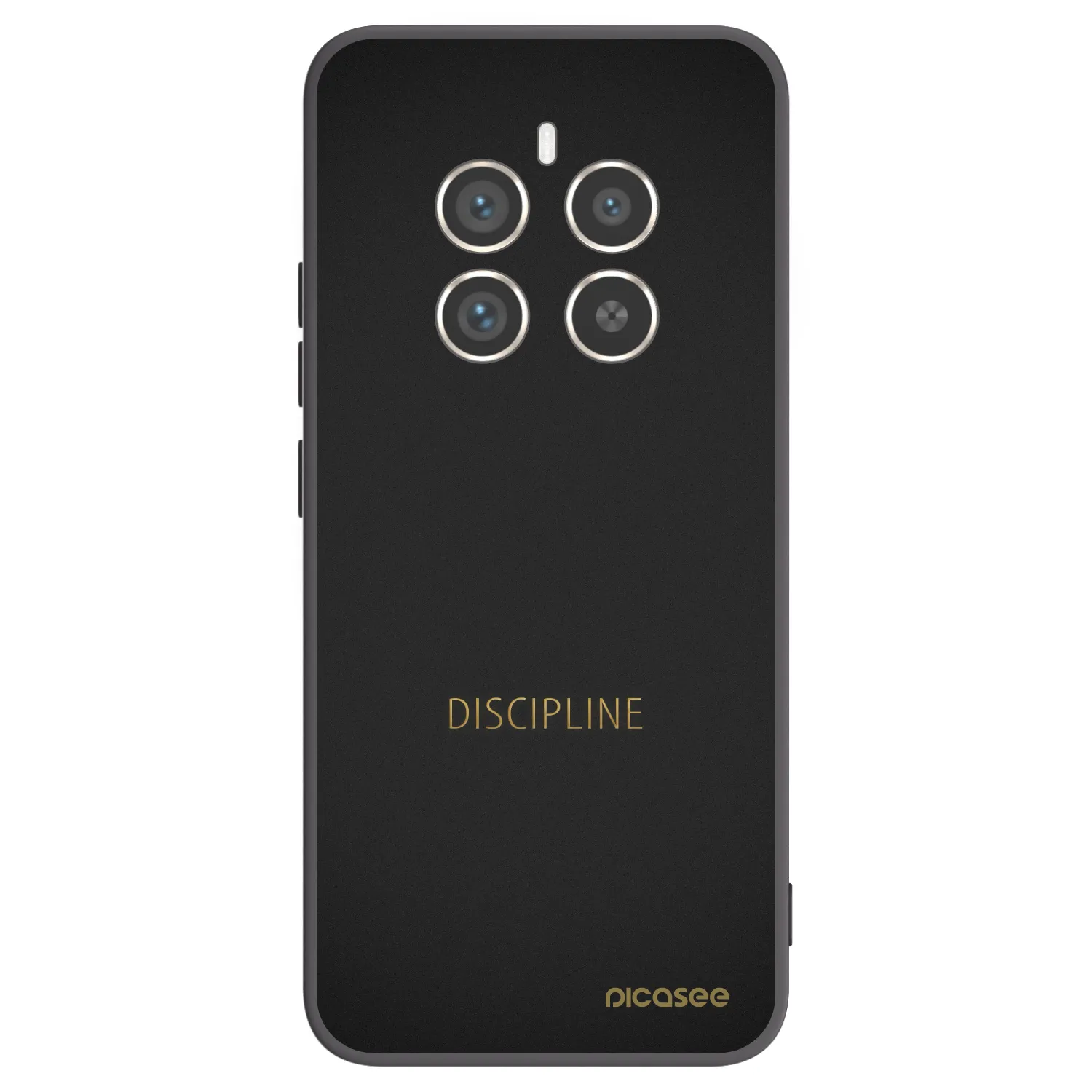 Picasee silikonowe czarne etui na Realme 12 Pro 5G - Discipline
