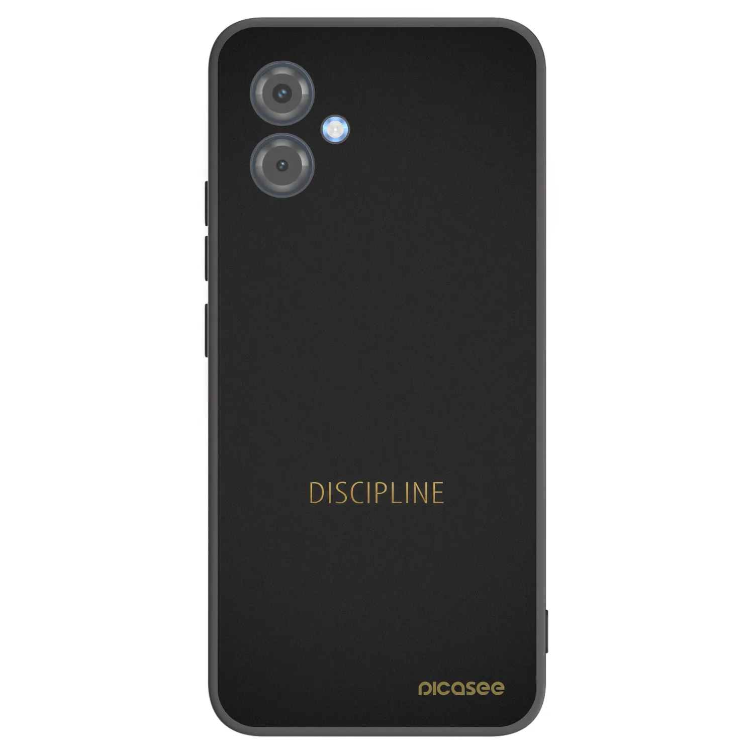Picasee silikonowe czarne etui na Motorola Moto G14 - Discipline