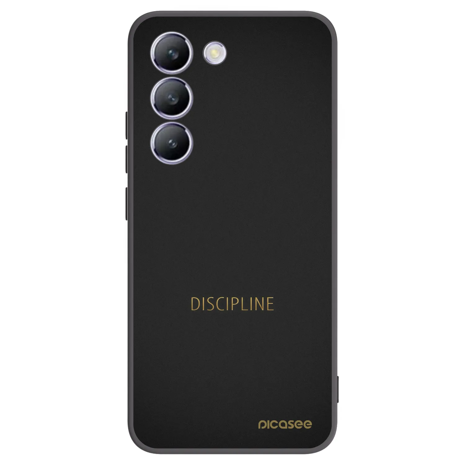 Picasee silikonowe czarne etui na Vivo V40 SE 5G - Discipline