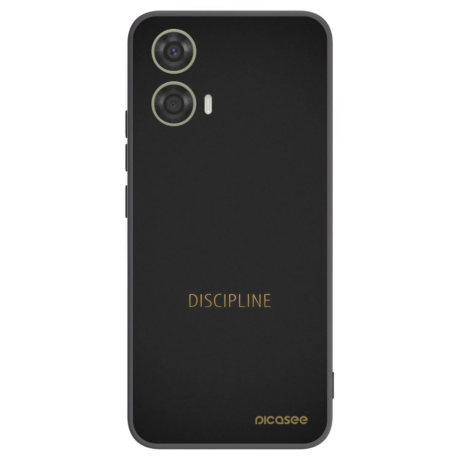 Picasee silikonowe czarne etui na Motorola Moto G24 - Discipline