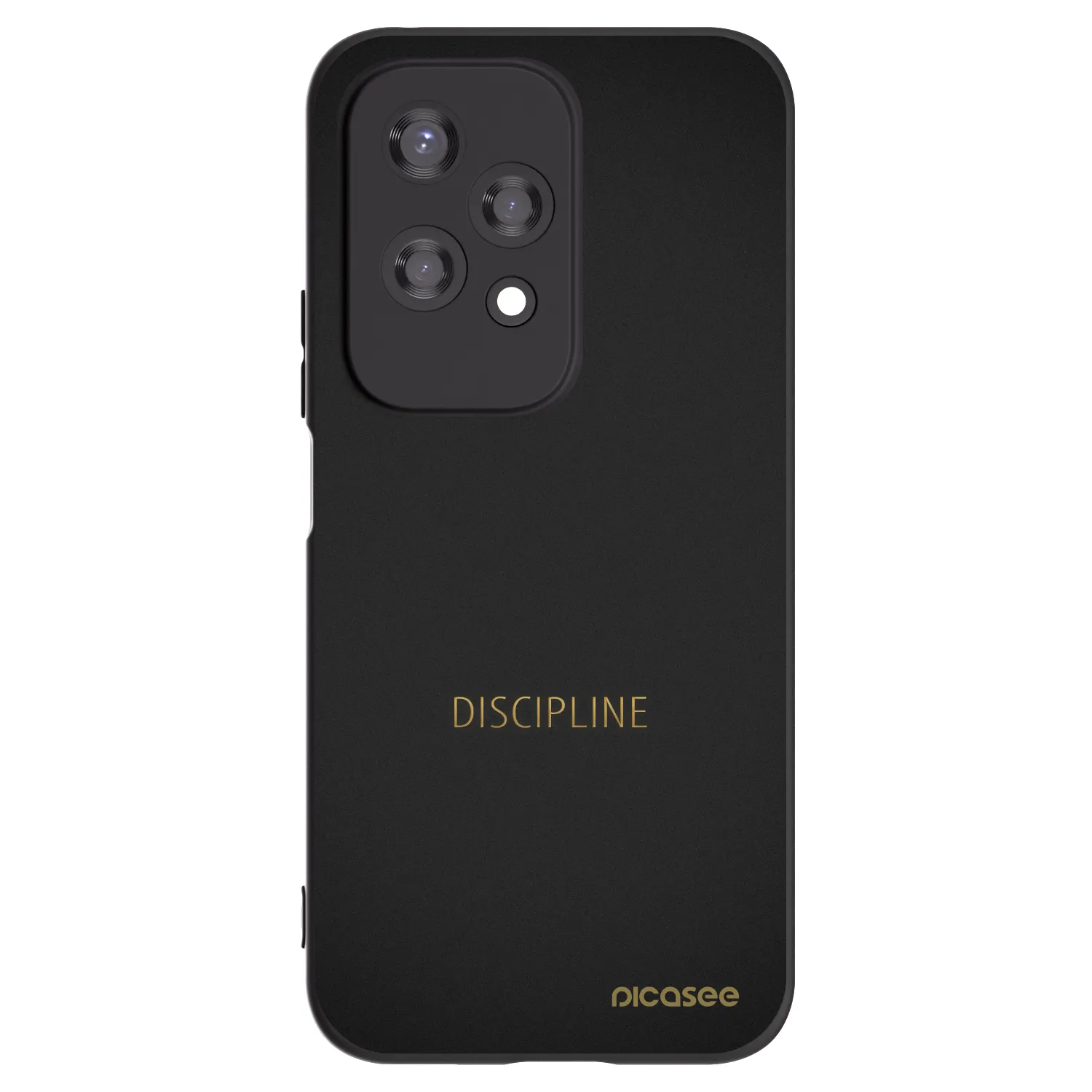 Picasee silikonowe czarne etui na Honor 200 Lite - Discipline