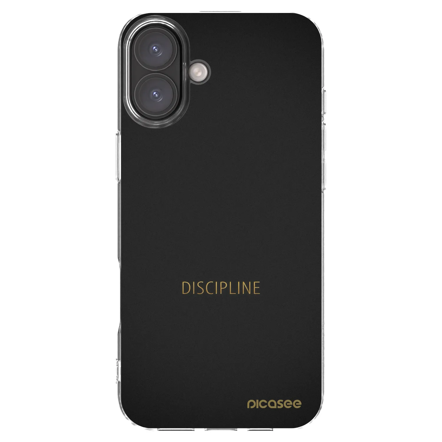 Picasee silikonowe przeźroczyste etui na Apple iPhone 16 Plus - Discipline
