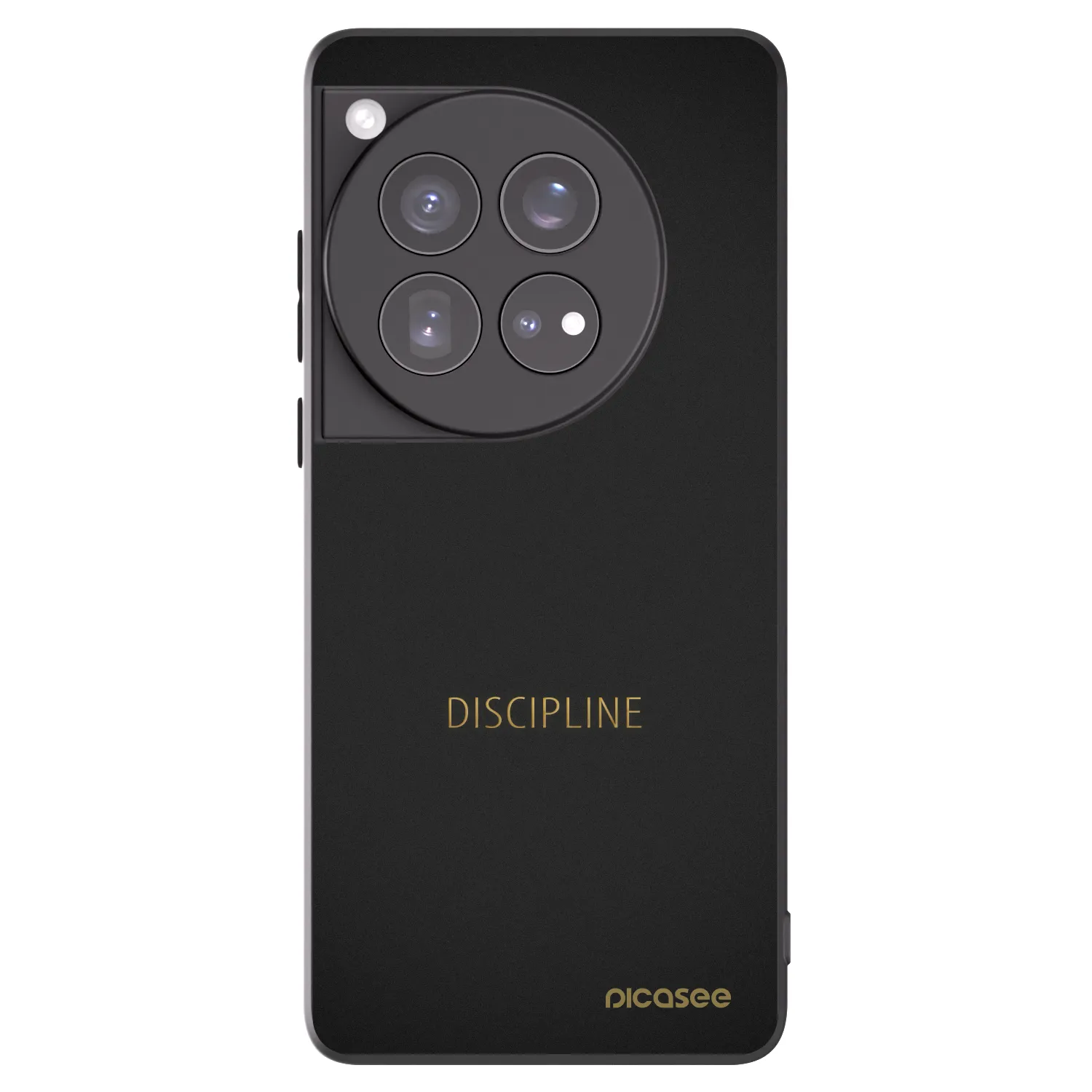Picasee silikonowe czarne etui na OnePlus 12 5G - Discipline