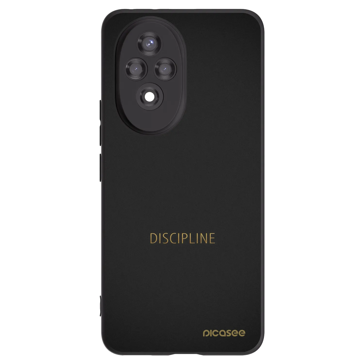 Picasee silikonowe czarne etui na Honor 200 Pro 5G - Discipline