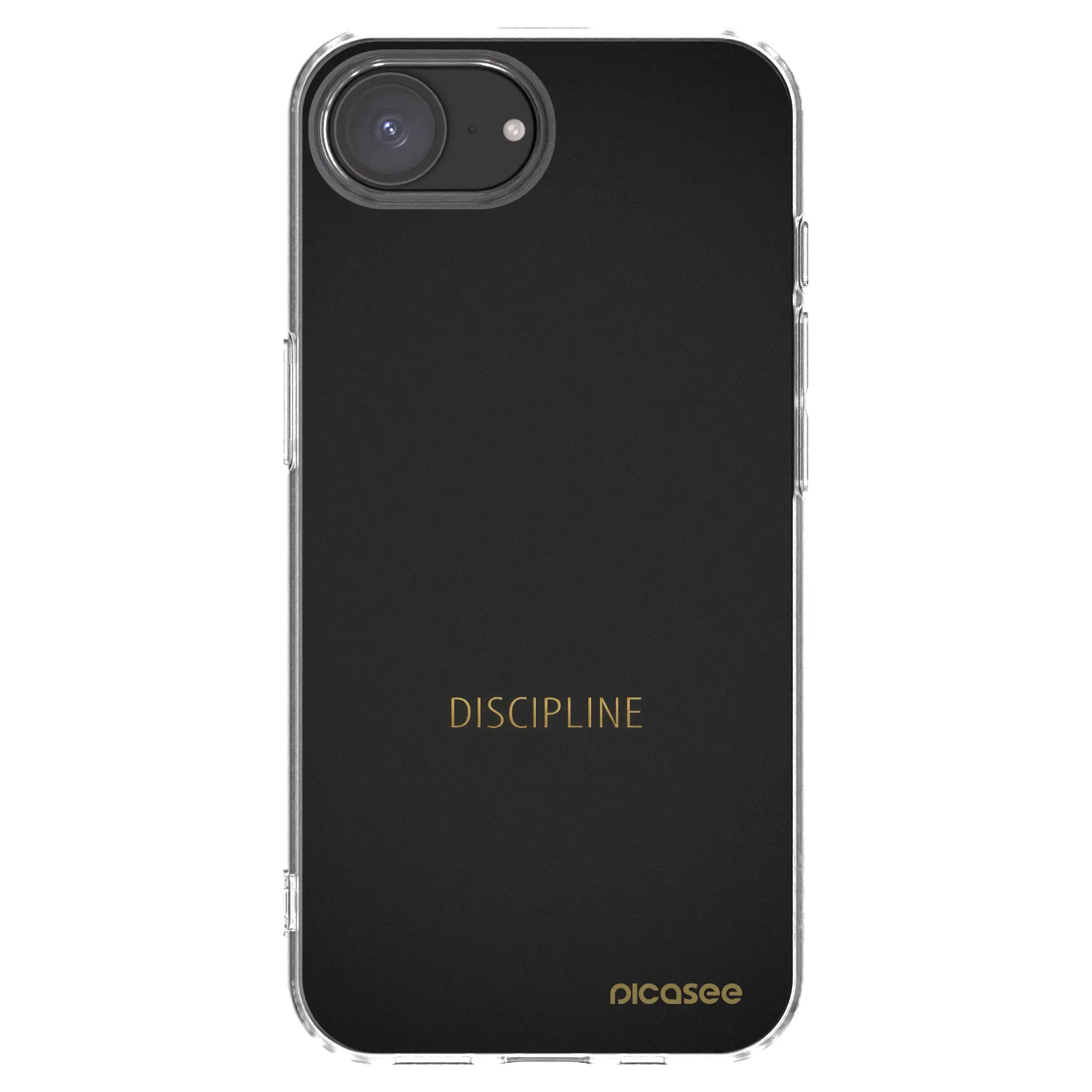 Picasee silikonowe przeźroczyste etui na Apple iPhone 16e - Discipline