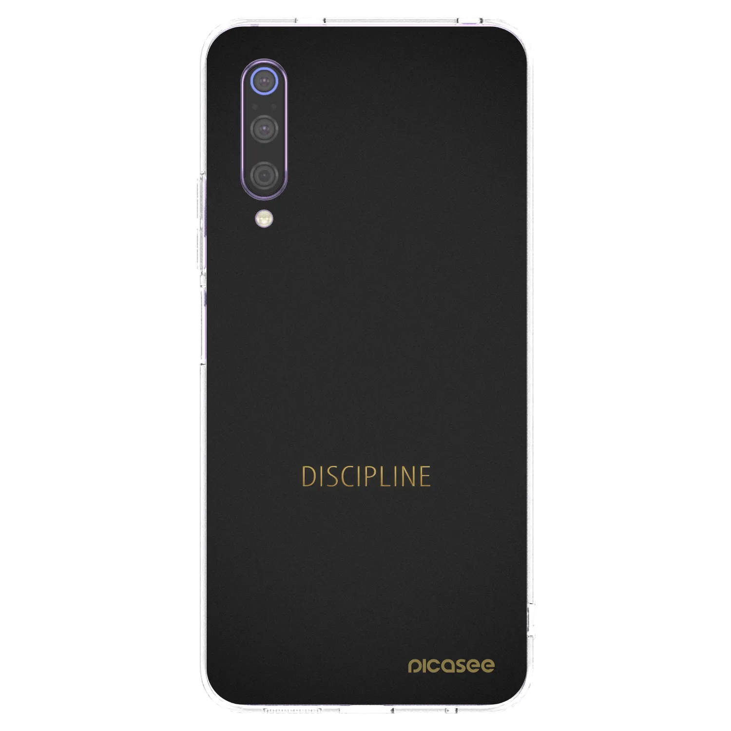 Picasee silikonowe przeźroczyste etui na Xiaomi Mi 9 - Discipline
