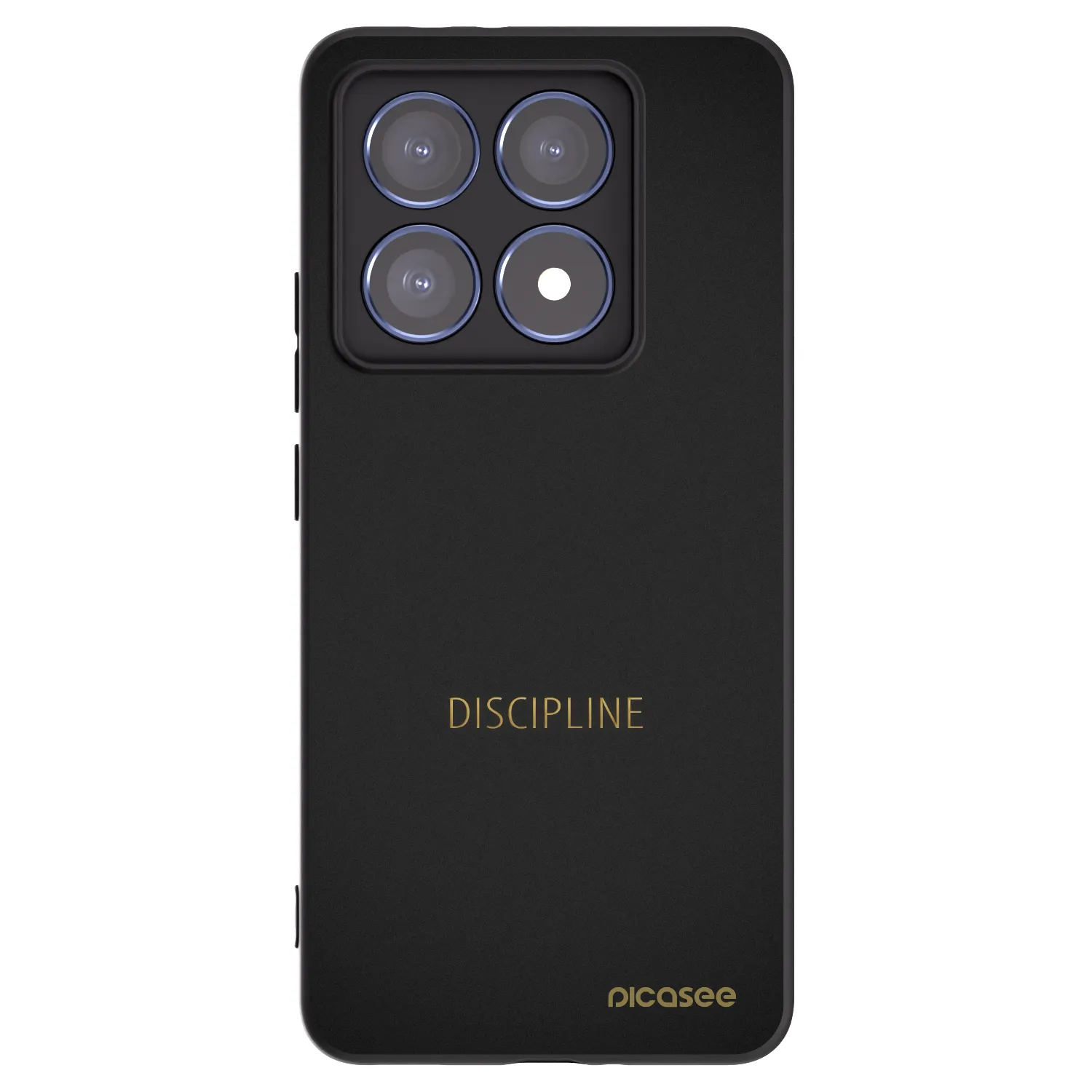 Picasee silikonowe czarne etui na Xiaomi 14T Pro - Discipline