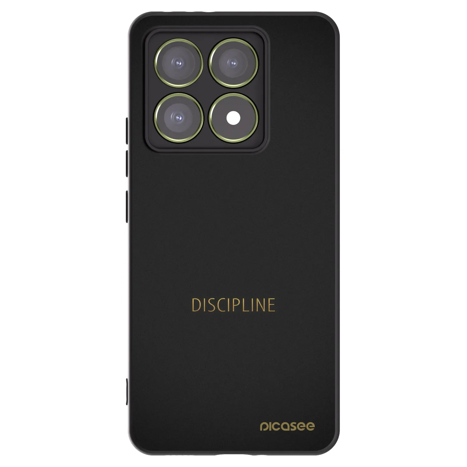 Picasee silikonowe czarne etui na Xiaomi 14T - Discipline