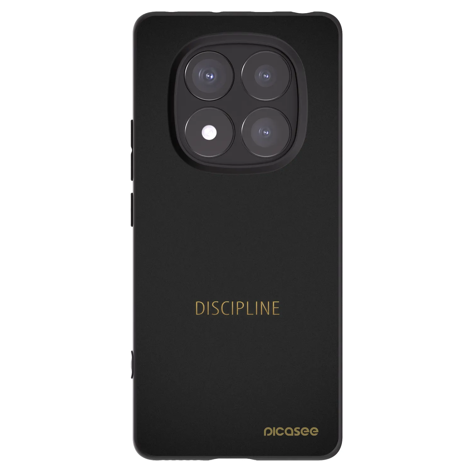 Picasee silikonowe czarne etui na Xiaomi Redmi Note 14 Pro+ 5G - Discipline