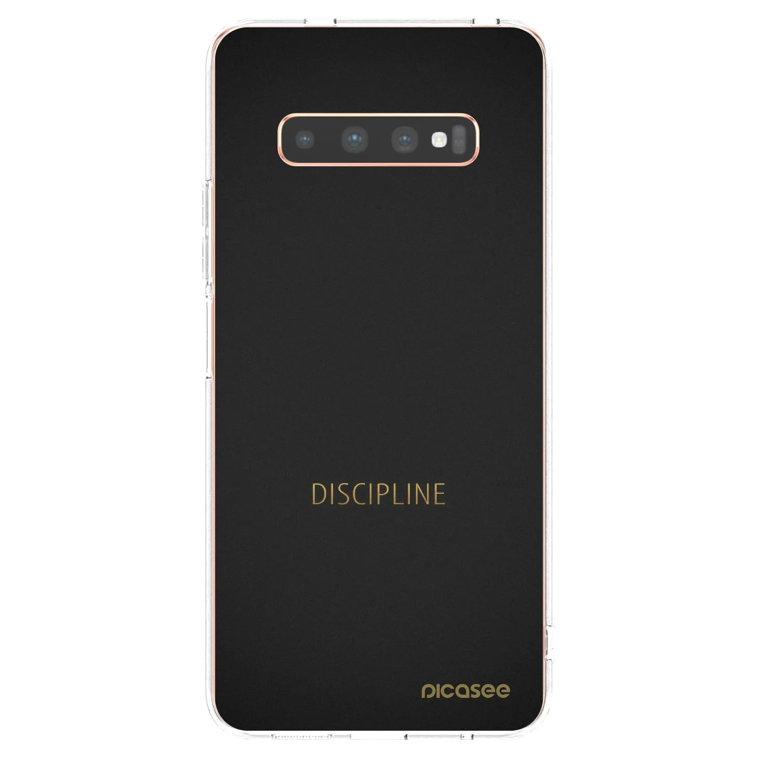 Picasee silikonowe przeźroczyste etui na Samsung Galaxy S10 Plus G975 - Discipline