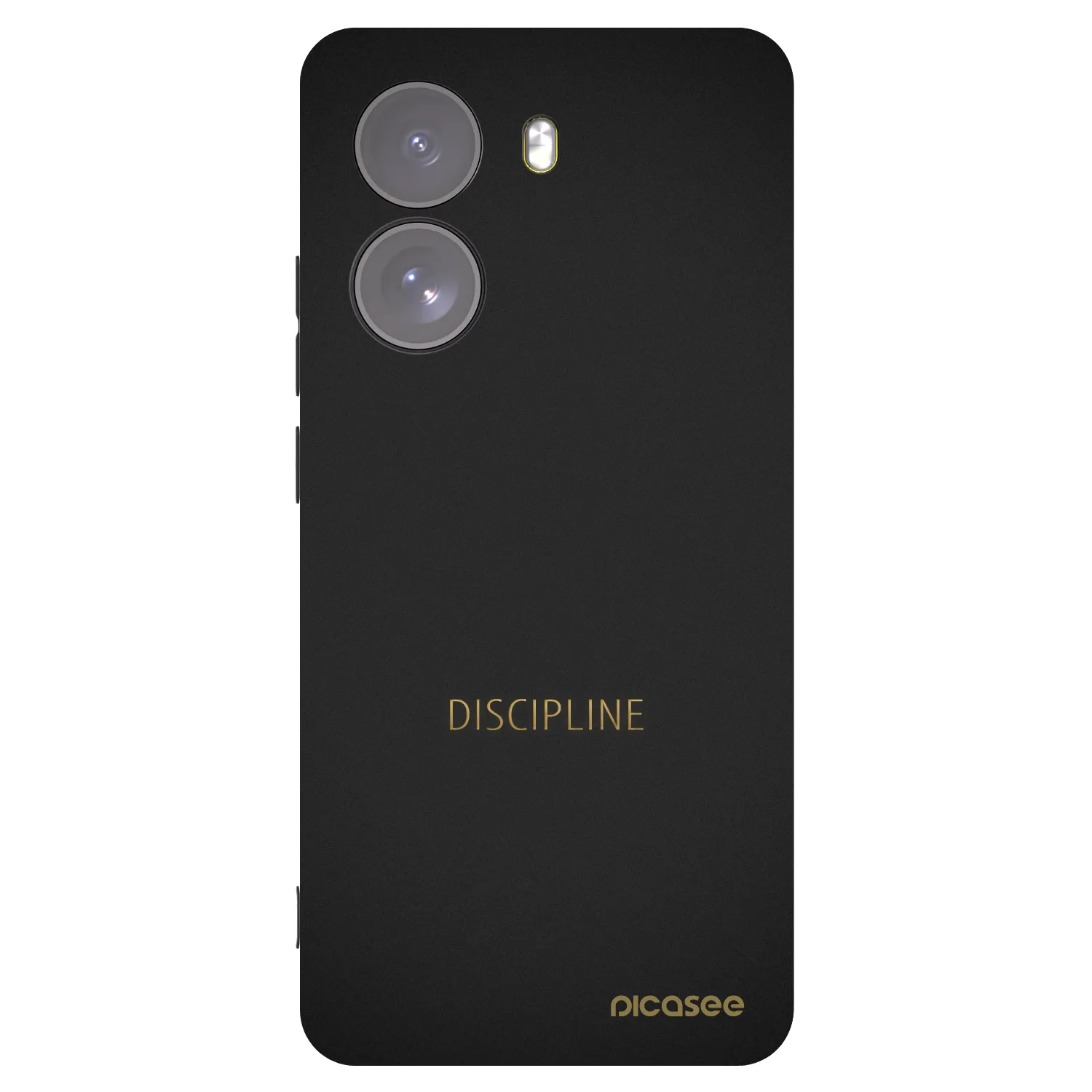 Picasee silikonowe czarne etui na Xiaomi Poco X7 - Discipline