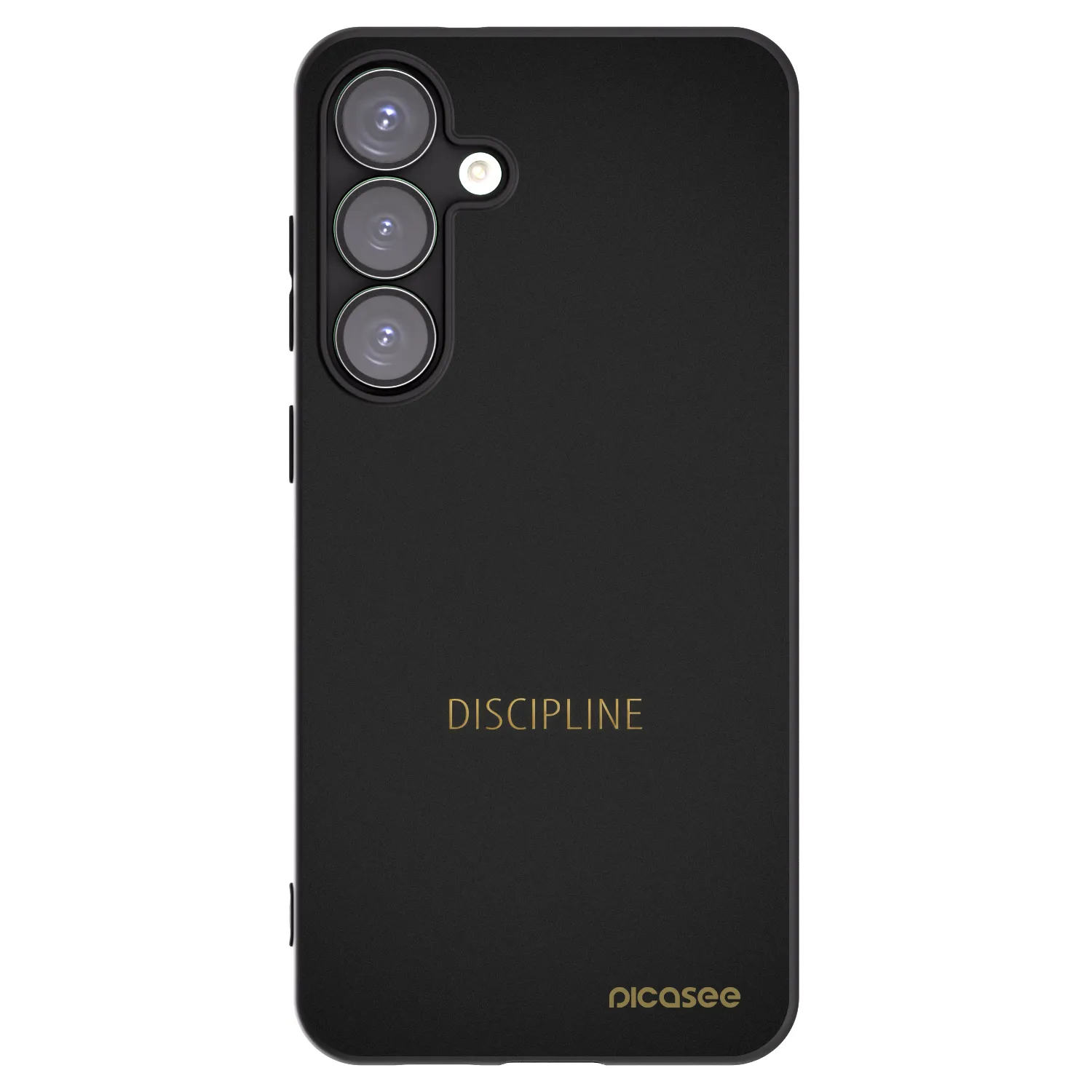 Picasee silikonowe czarne etui na Samsung Galaxy S25+ 5G - Discipline