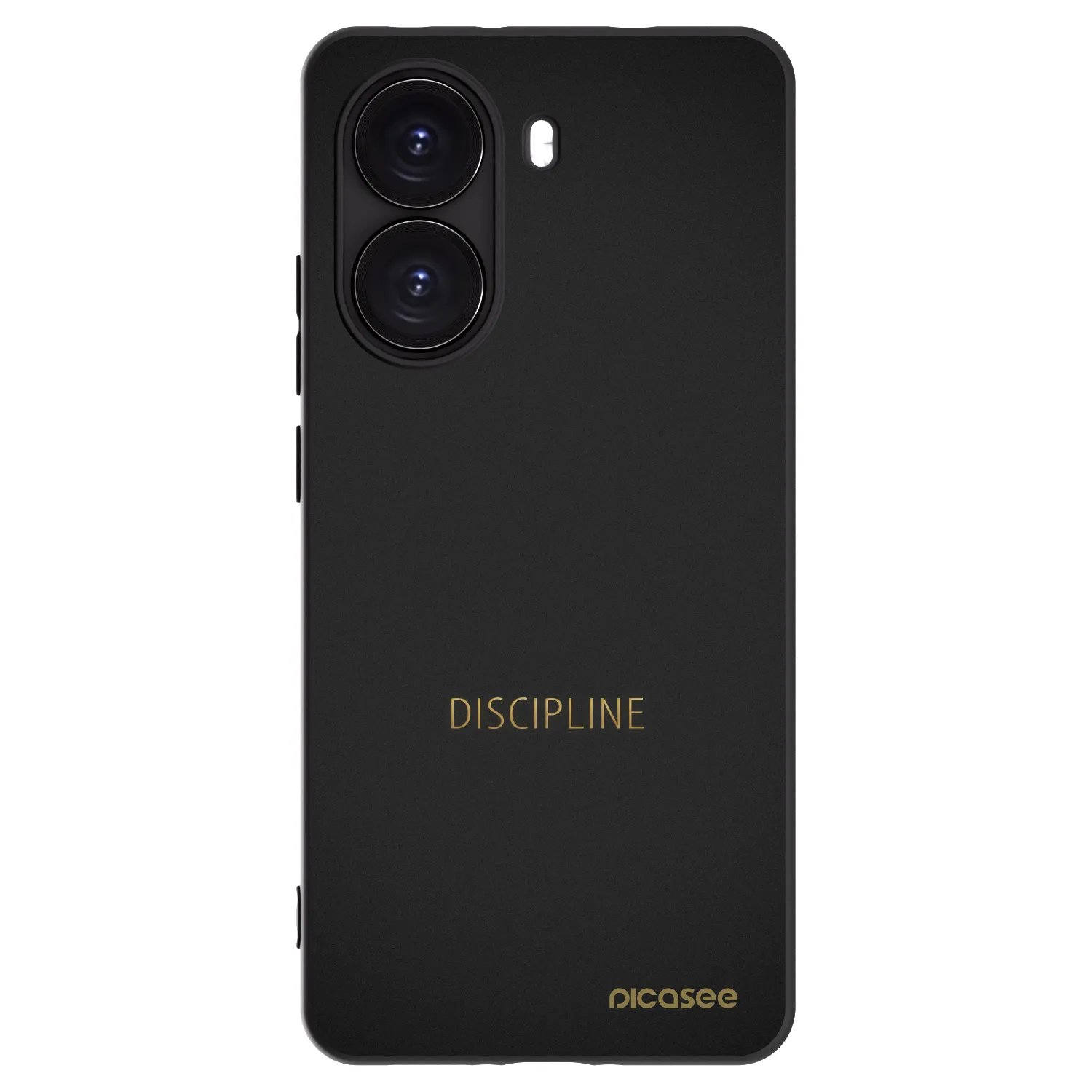 Picasee silikonowe czarne etui na Xiaomi Poco X7 Pro 5G - Discipline