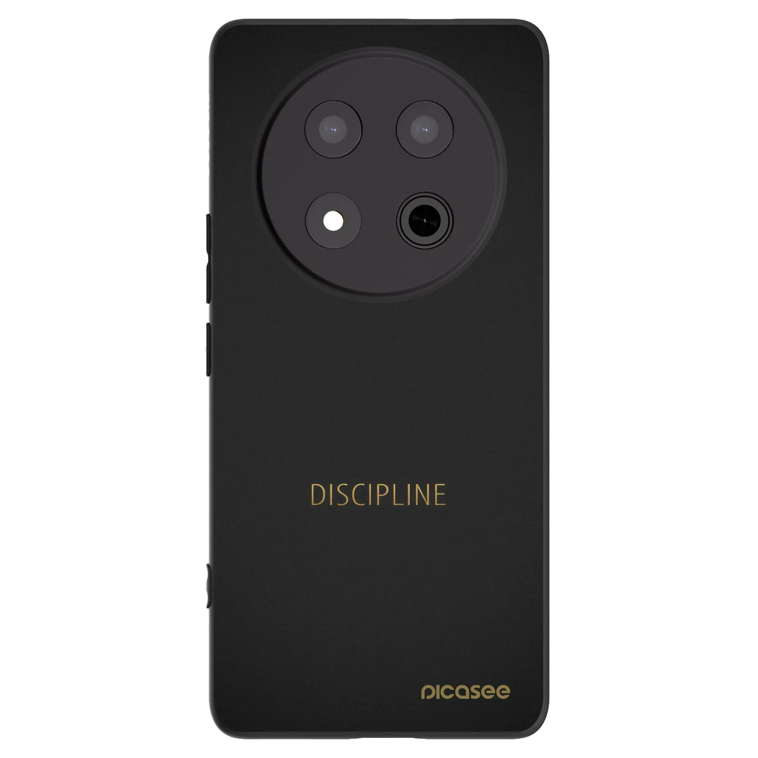 Picasee silikonowe czarne etui na Honor Magic7 Lite 5G - Discipline